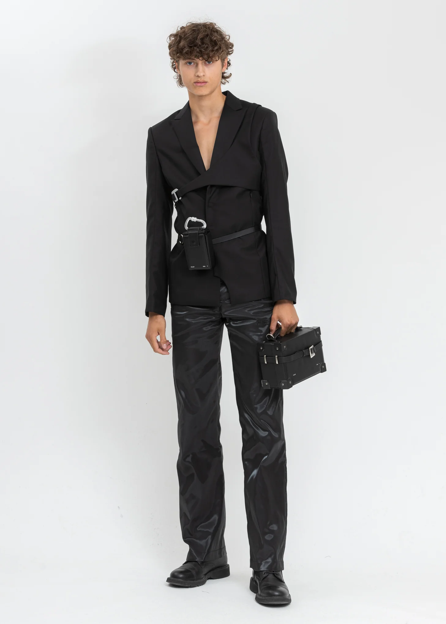 Black Blazer With Removable Harness - Image 5