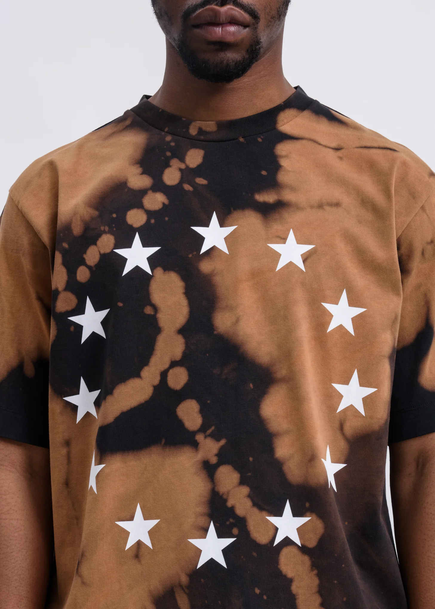 Black Bleached Wonder Europa T-Shirt - Image 3