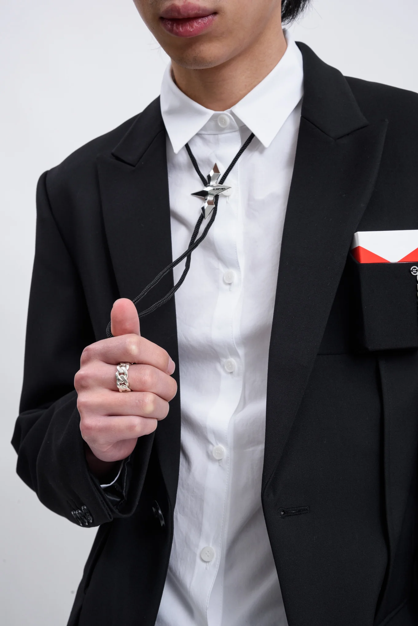 Black Bolo Tie - Image 3