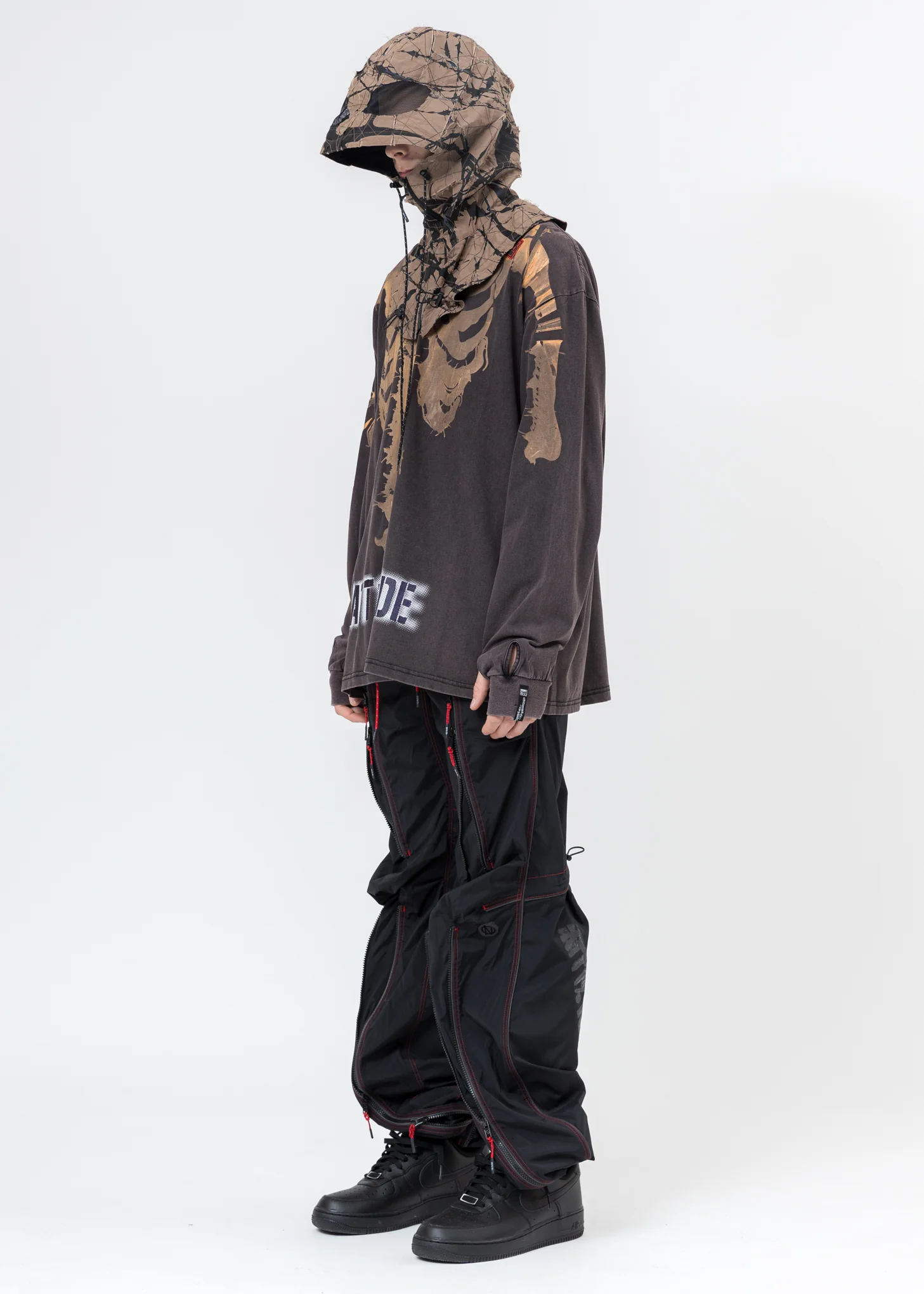 Black BONDAGE ATT1%TUDE Line Pants - Image 12