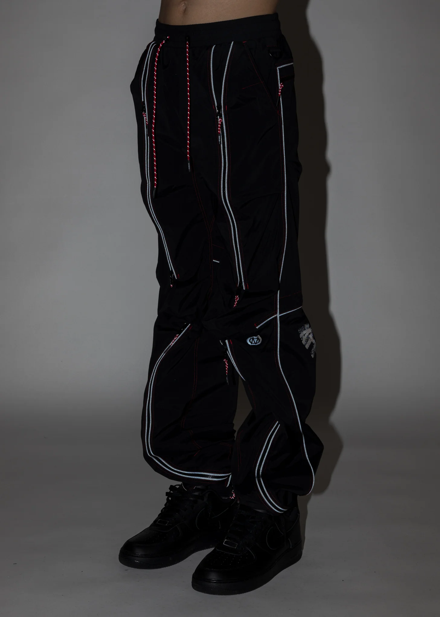 Black BONDAGE ATT1%TUDE Line Pants - Image 3