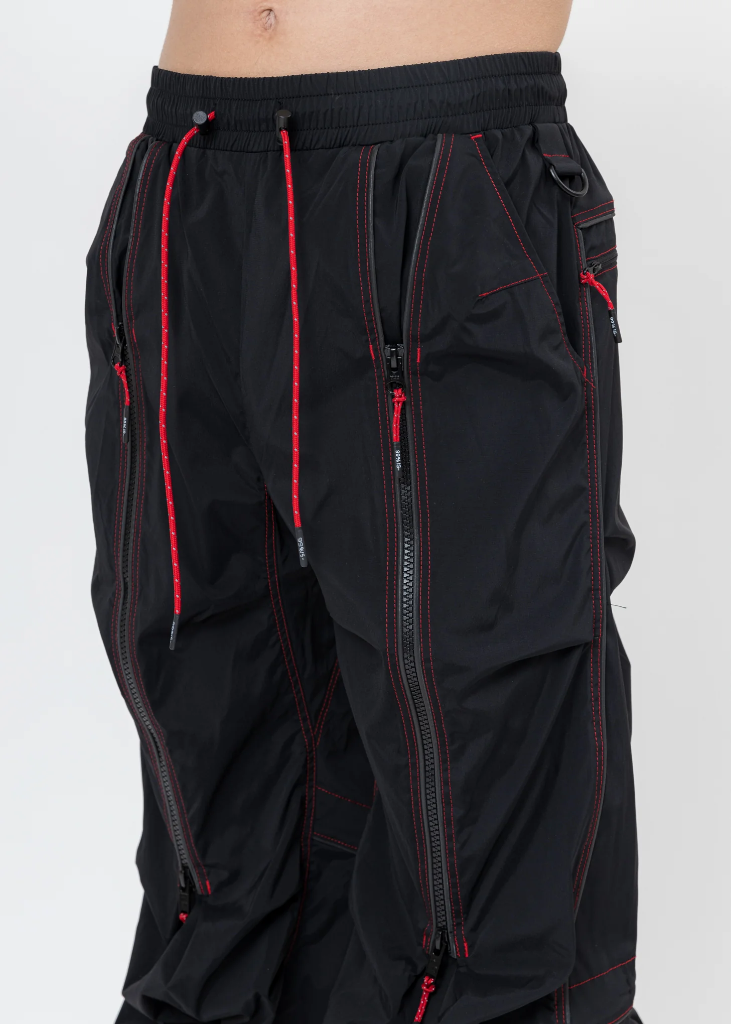 Black BONDAGE ATT1%TUDE Line Pants - Image 6