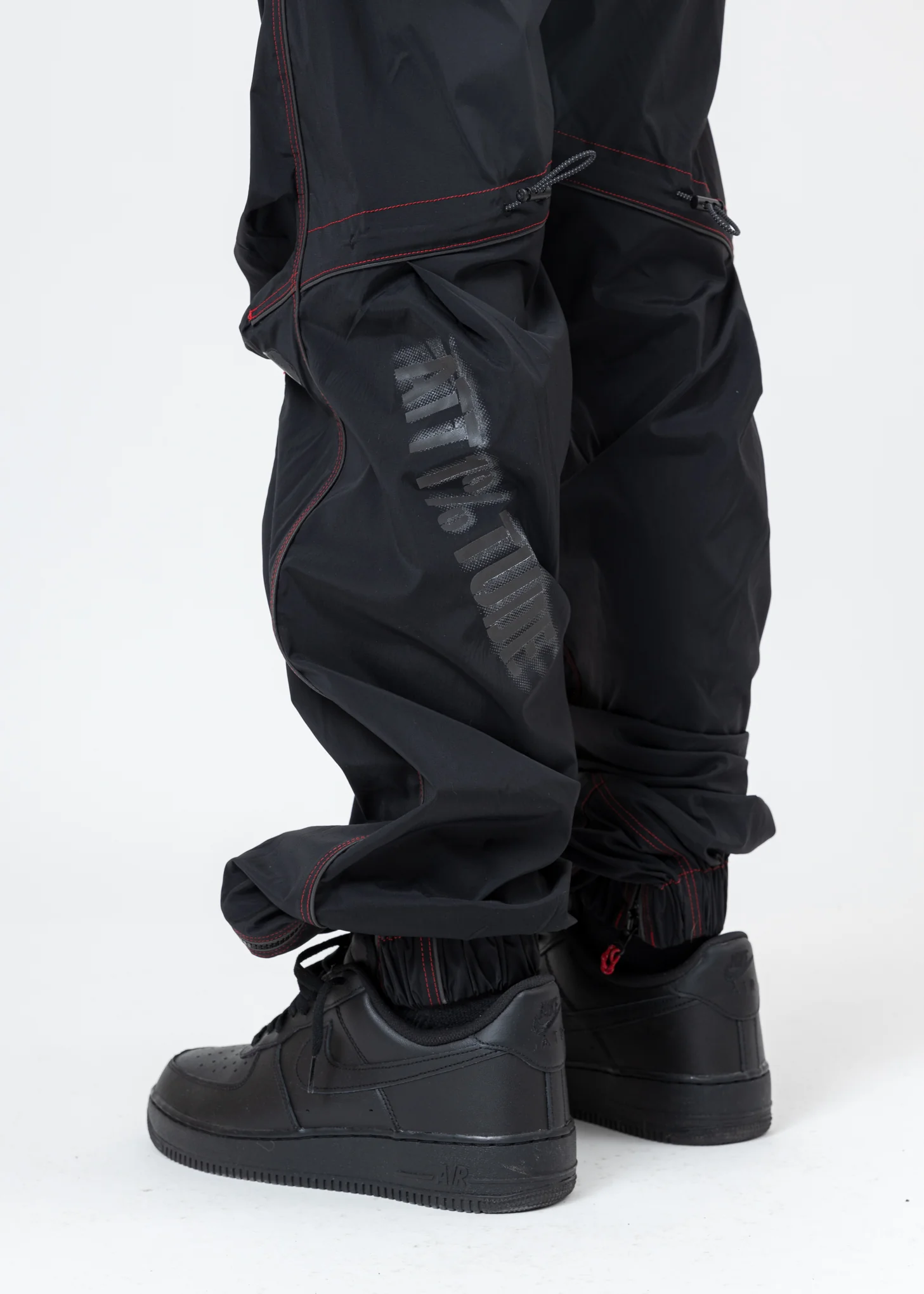 Black BONDAGE ATT1%TUDE Line Pants - Image 8