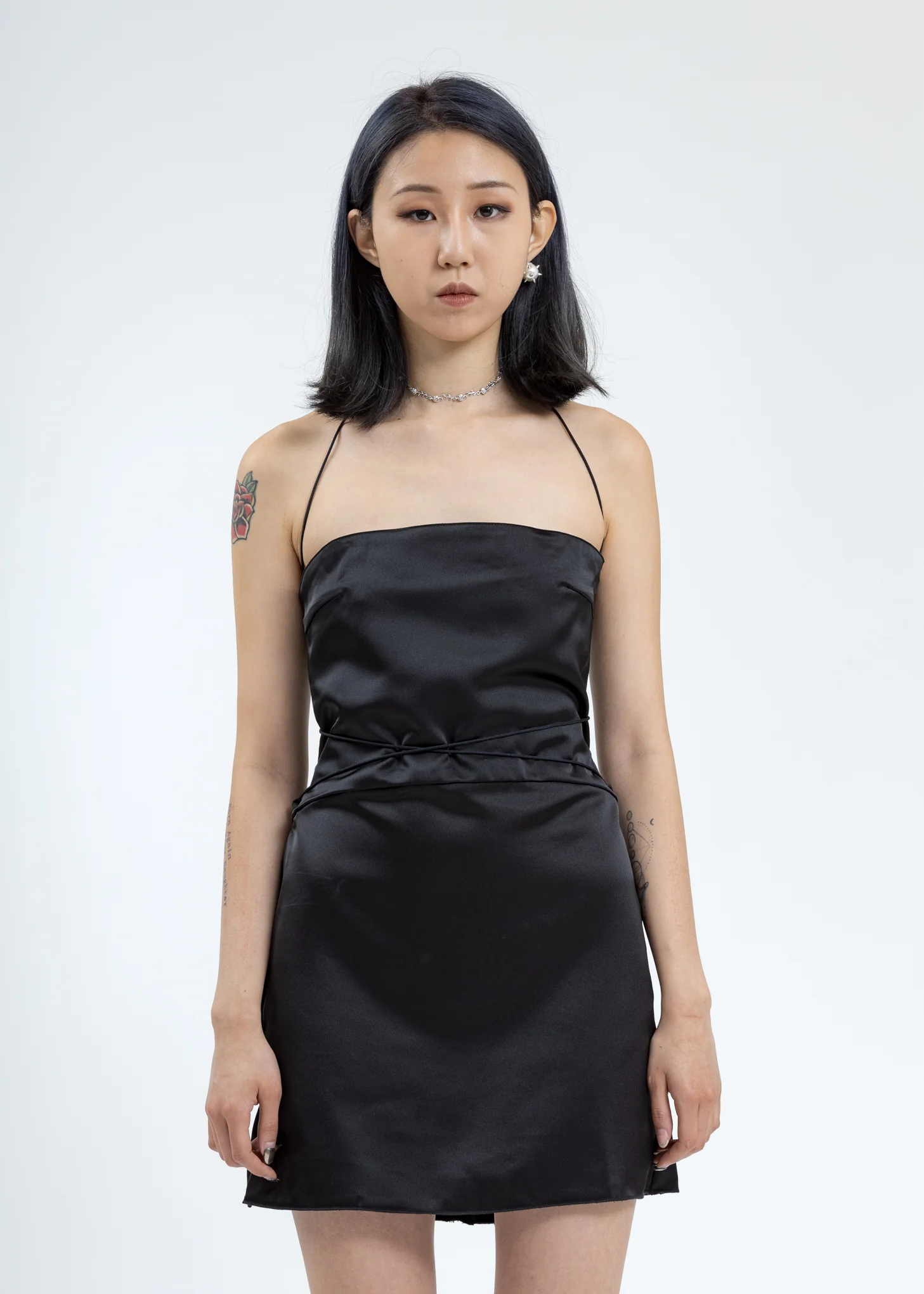 Black Bondage Mini Dress
