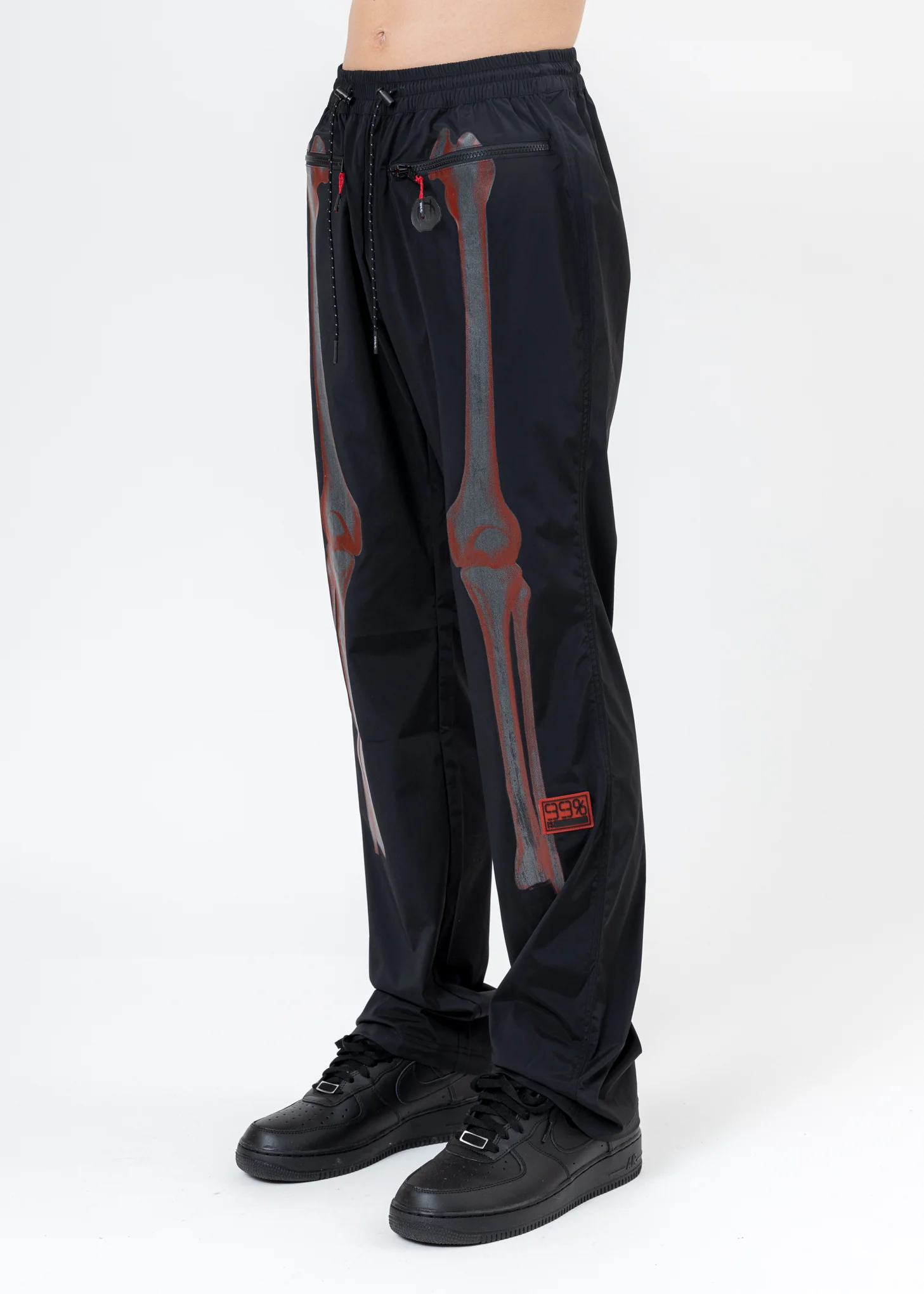 Black BORN TO BONE Pants (Reflective) - Image 4