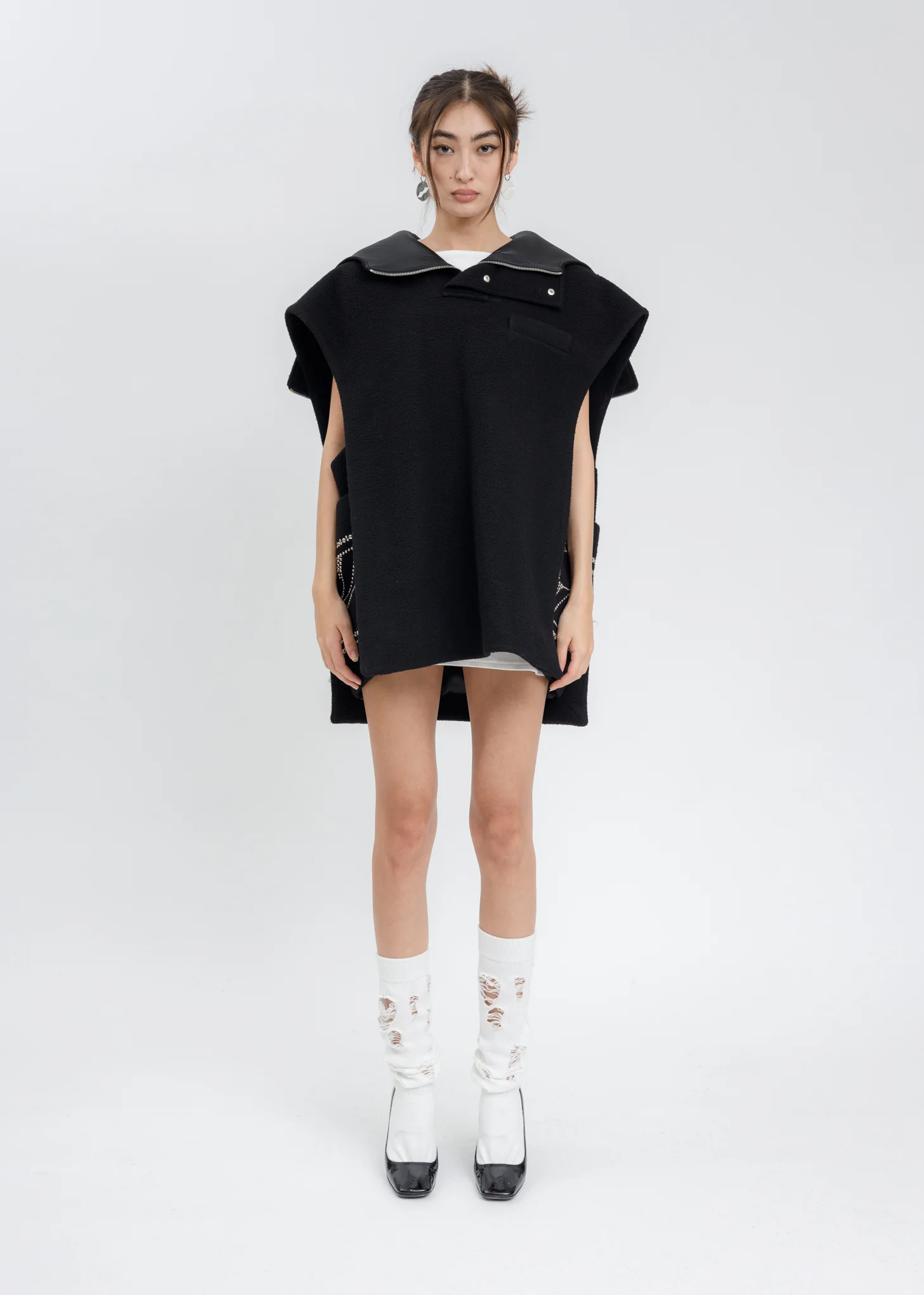Black Box Shape Pattern Artwork Vest