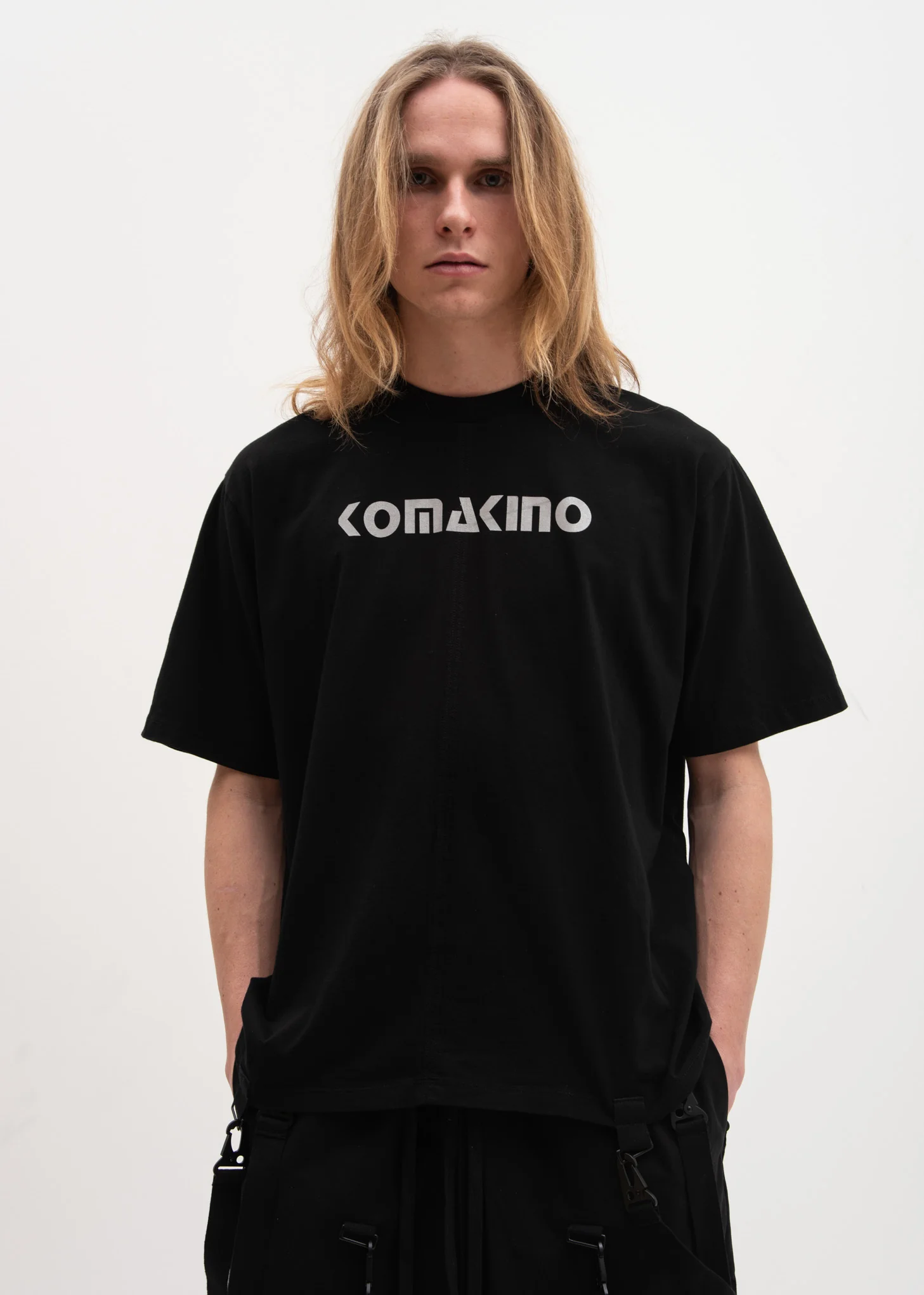 Black Boxy T-Shirt 3M Logo