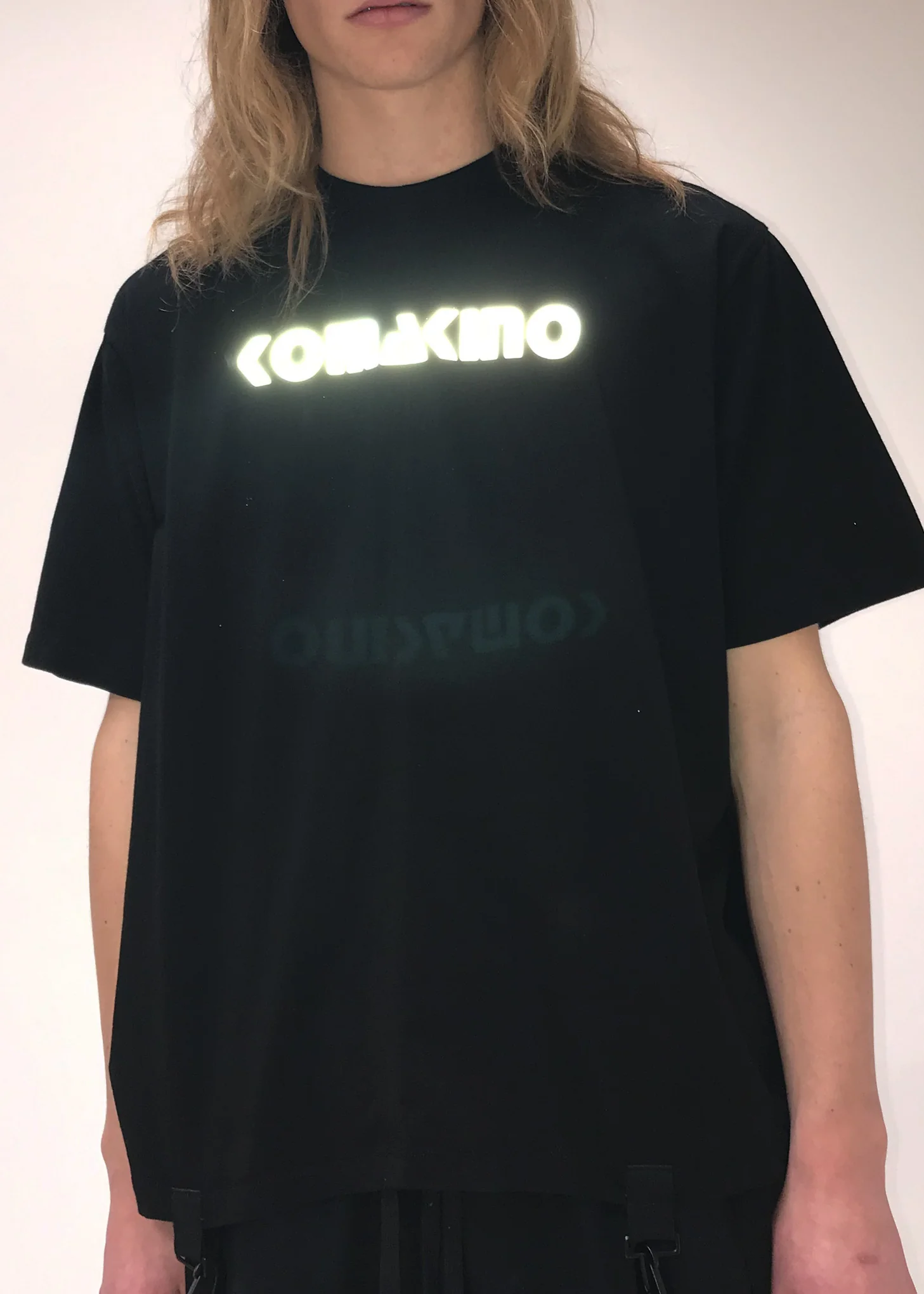 Black Boxy T-Shirt 3M Logo - Image 4