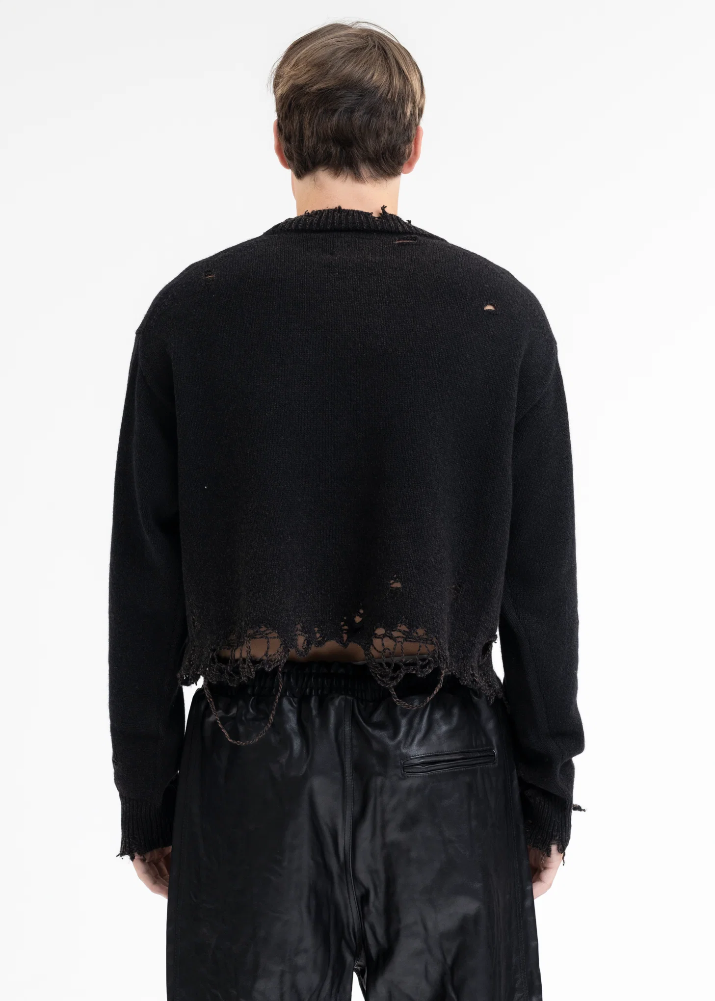 BLACK BROKEN HEART KNIT PULLOVER - Image 3