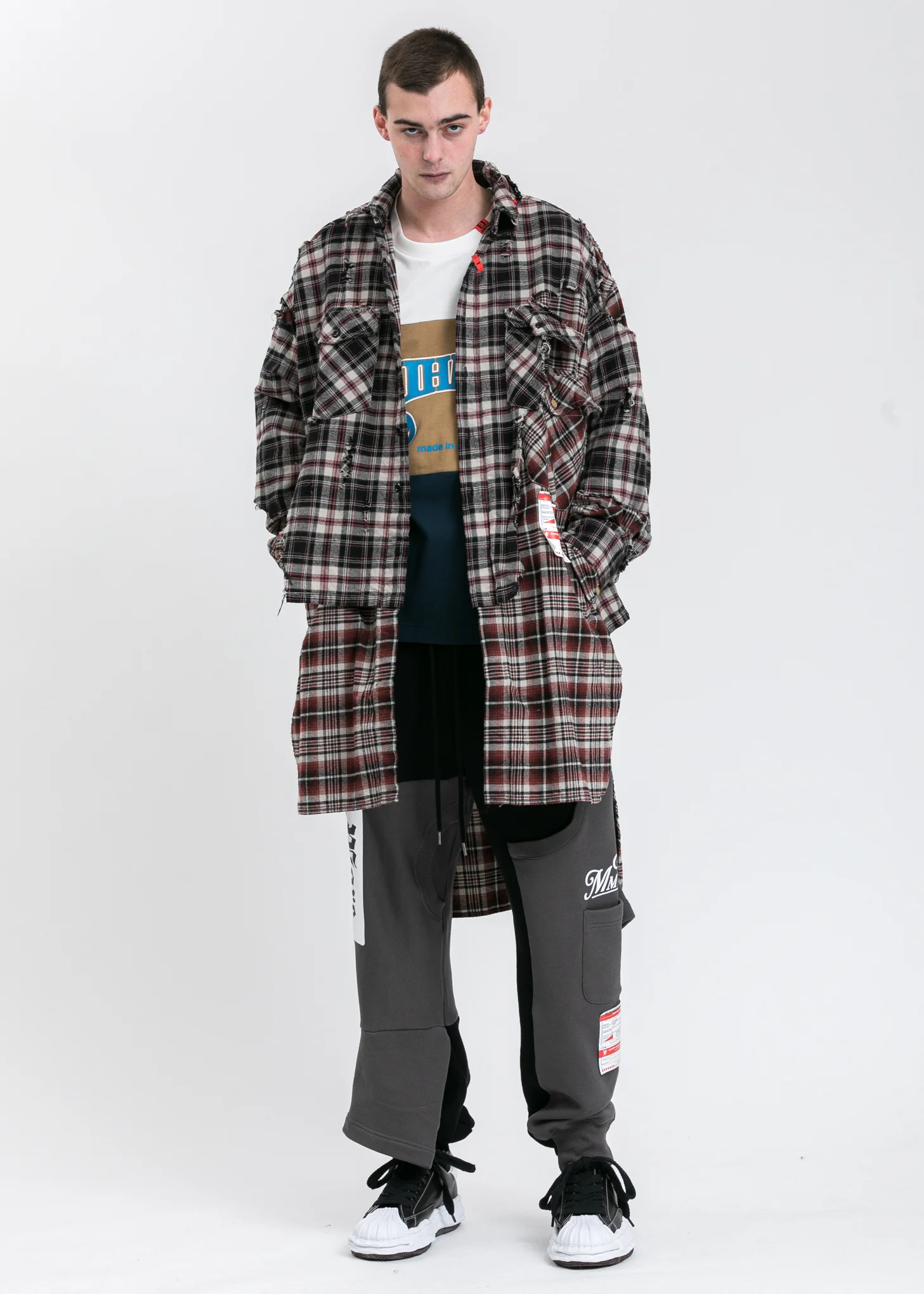 Black Broken Layer Long Shirt - Image 10