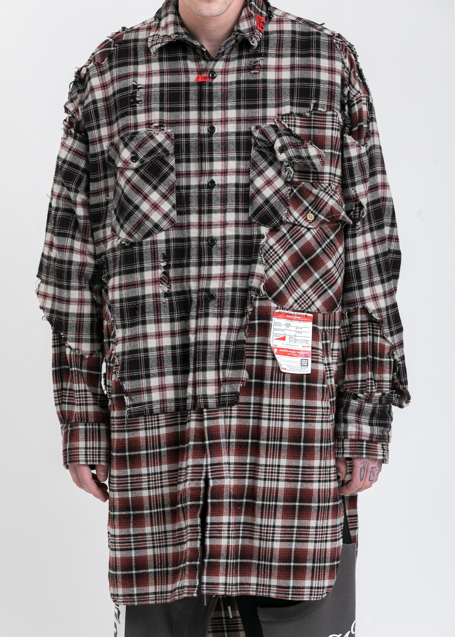 Black Broken Layer Long Shirt - Image 6
