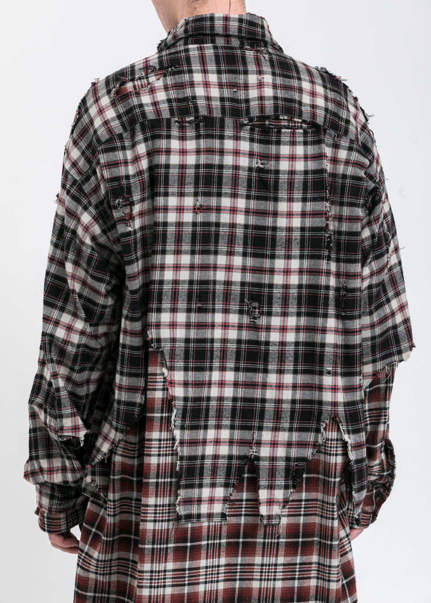 Black Broken Layer Long Shirt - Image 8