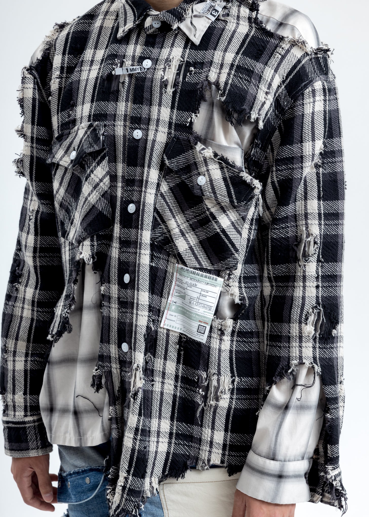 Black Broken Layer Shirt - Image 4