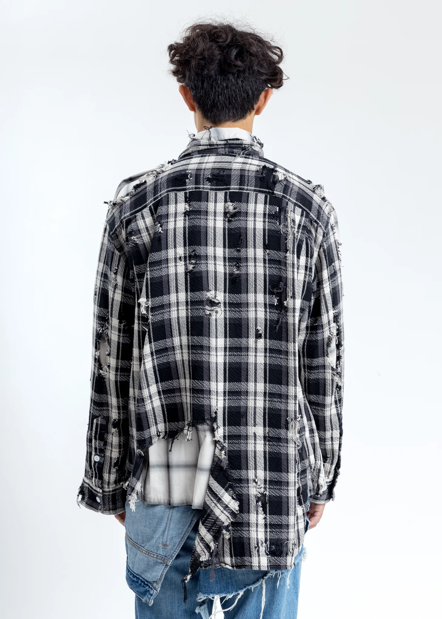Black Broken Layer Shirt - Image 5
