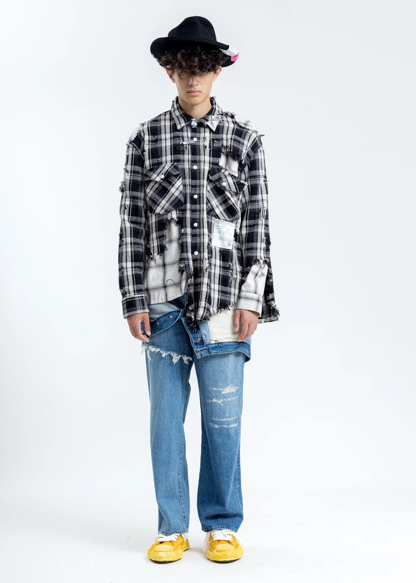 Black Broken Layer Shirt - Image 6