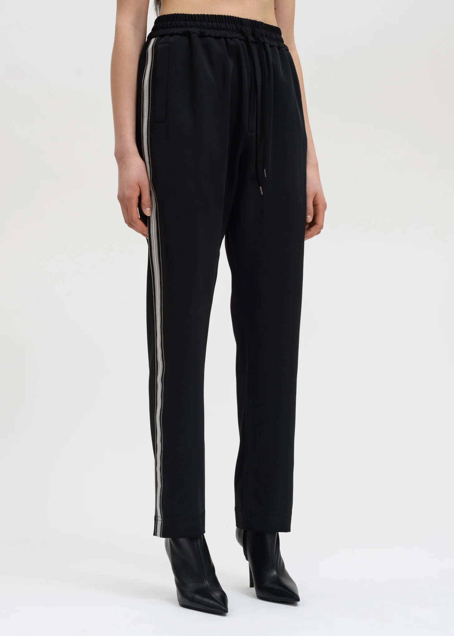 Black Buck Japanese Satin Track Pant