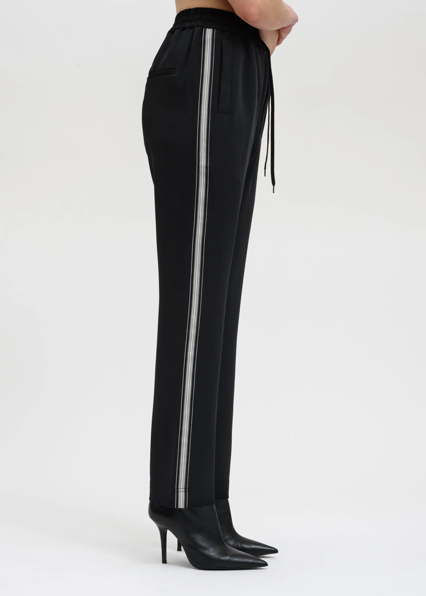 Black Buck Japanese Satin Track Pant - Image 2