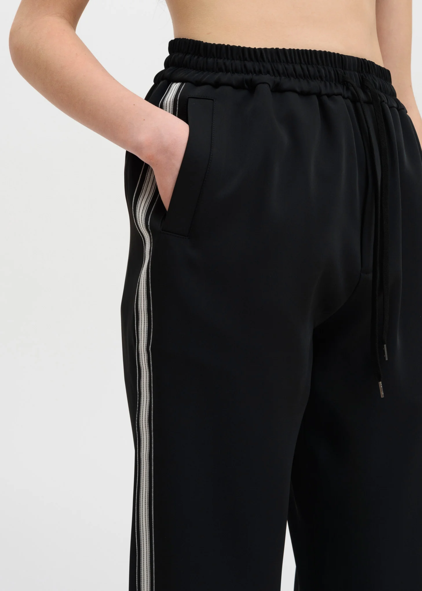Black Buck Japanese Satin Track Pant - Image 4