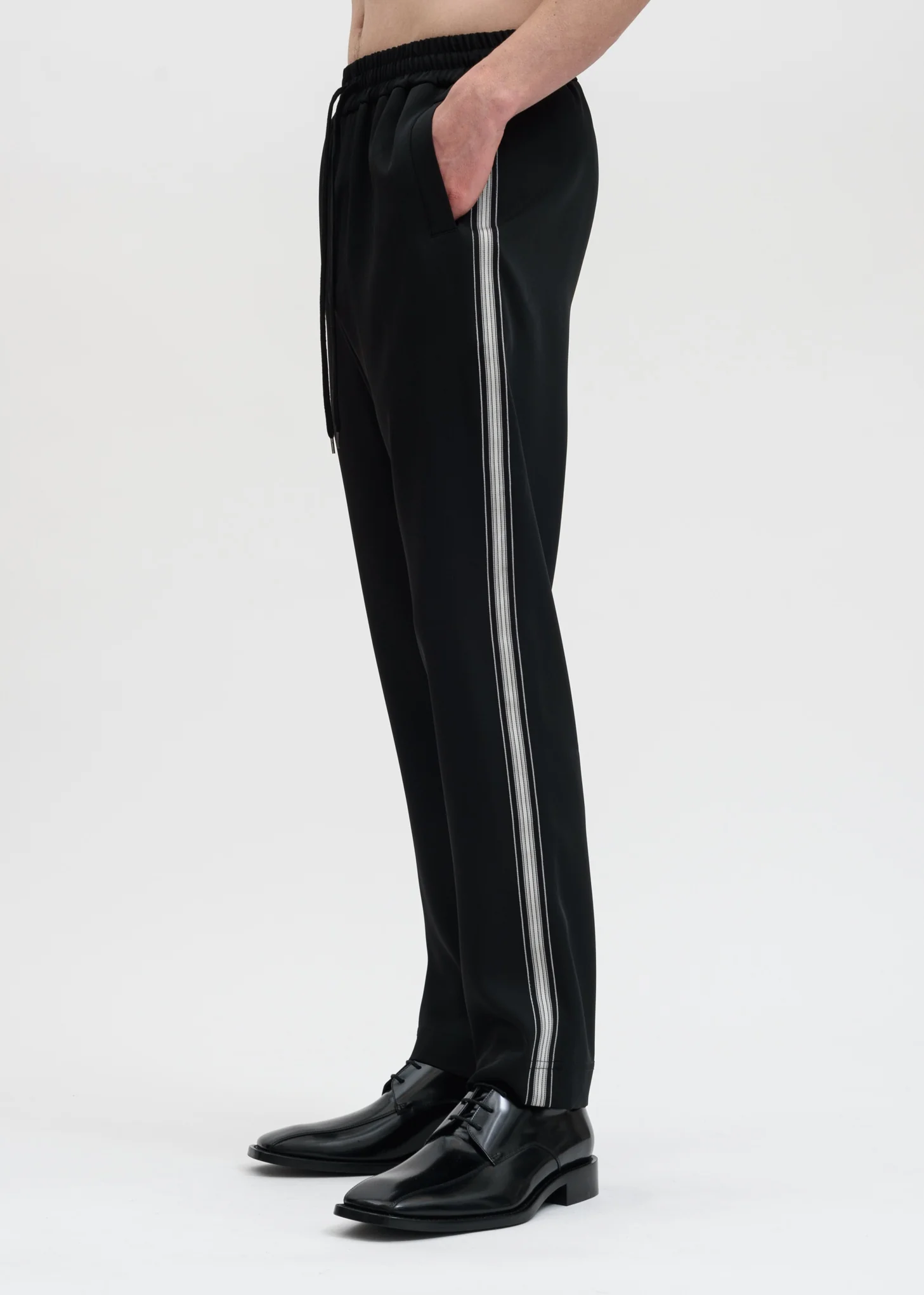 Black Buck Japanese Satin Track Pant - Image 4