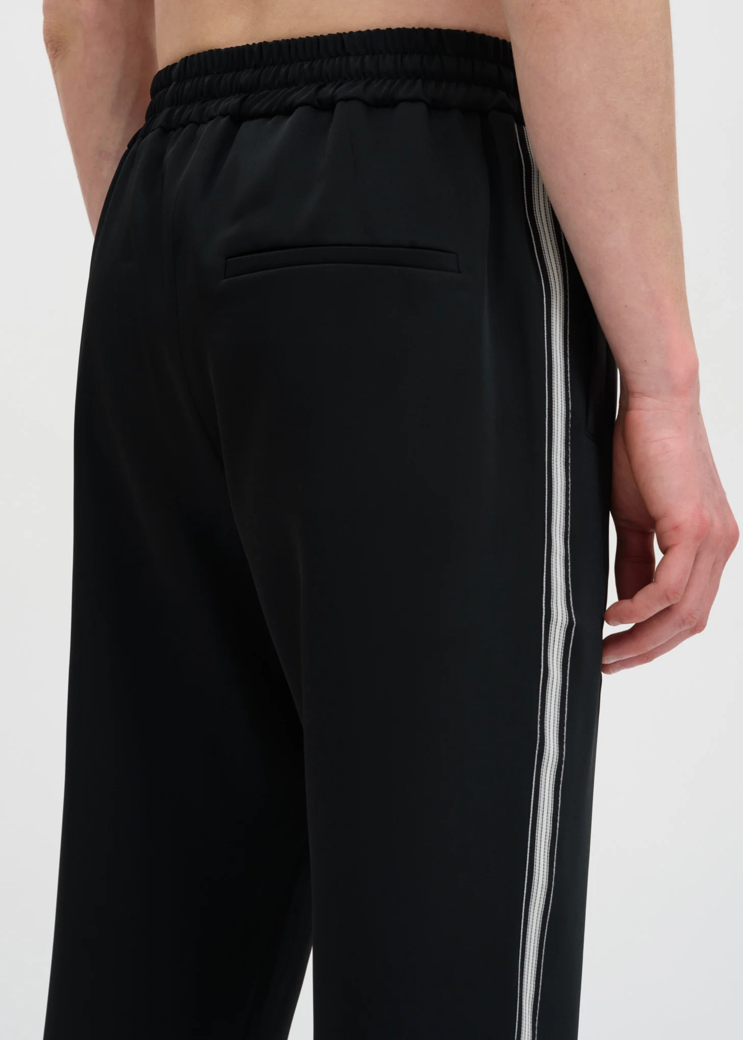 Black Buck Japanese Satin Track Pant - Image 7