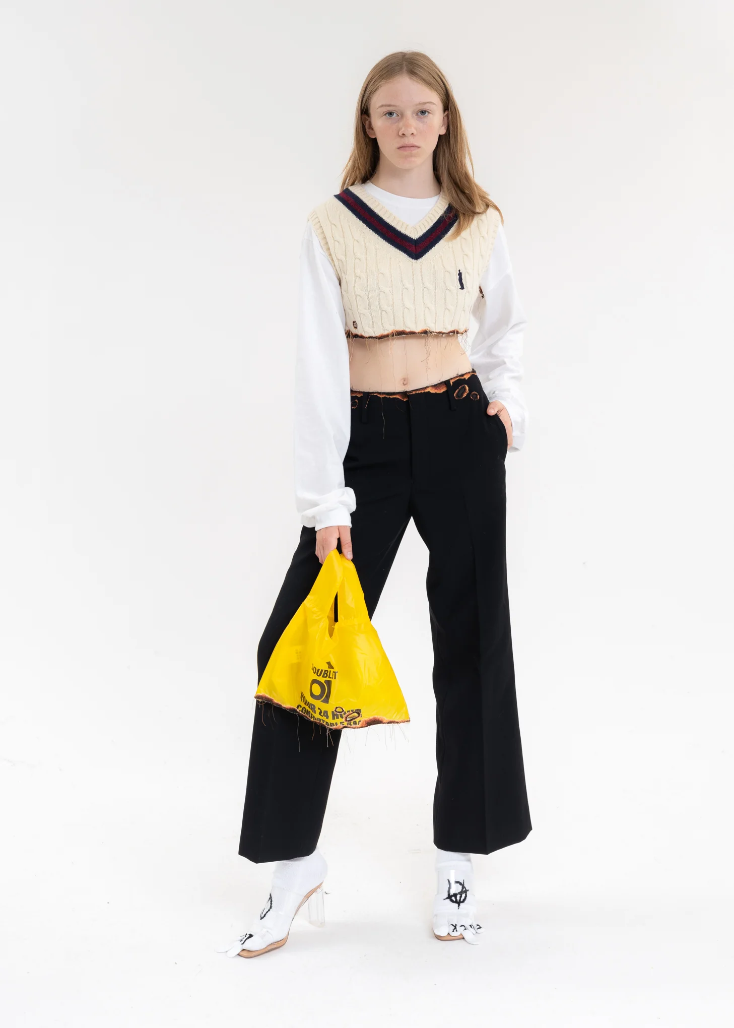 Black BURNIG EMBROIDERY TROUSERS - Image 5