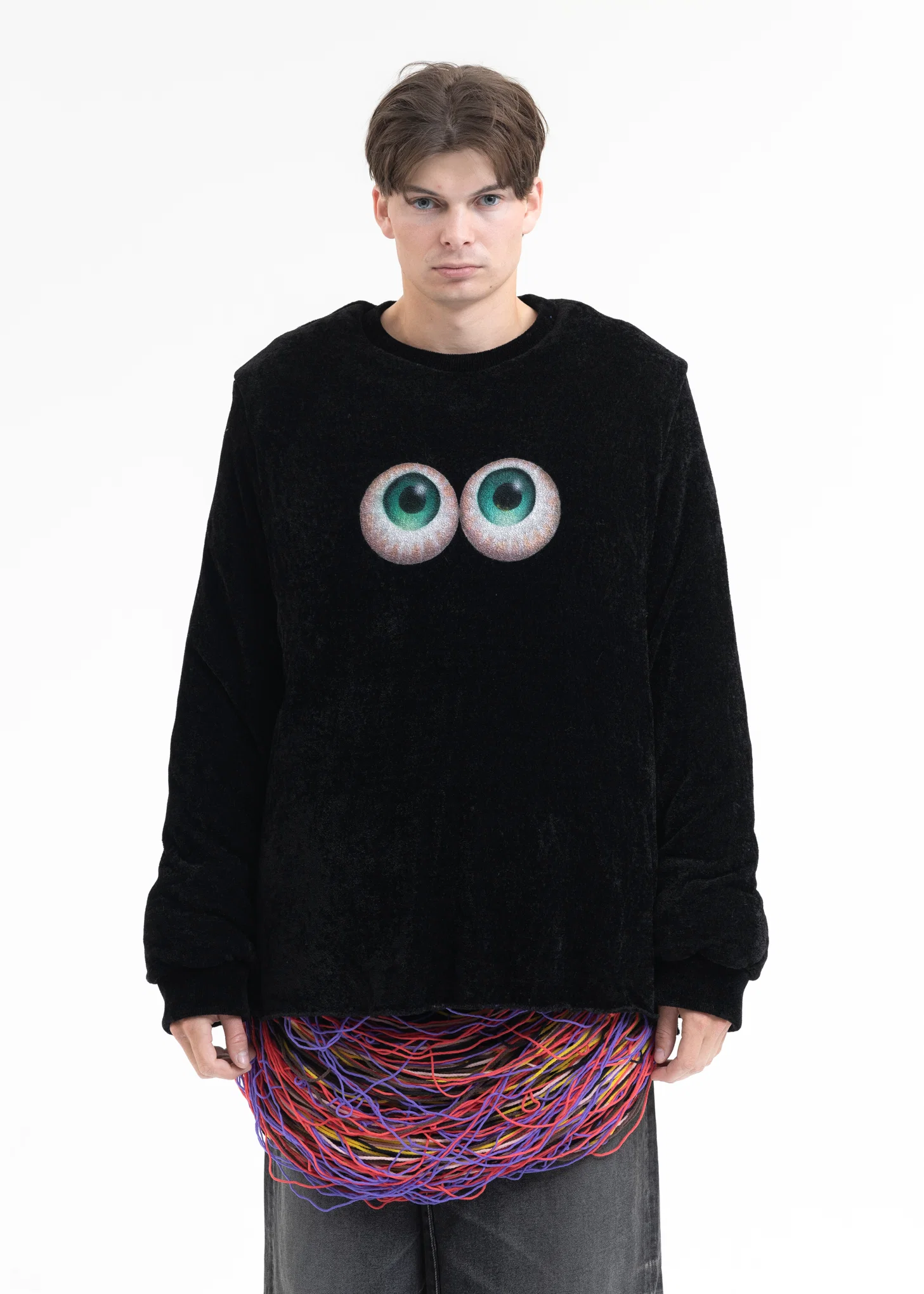 BLACK BURST SWEATSHIRT