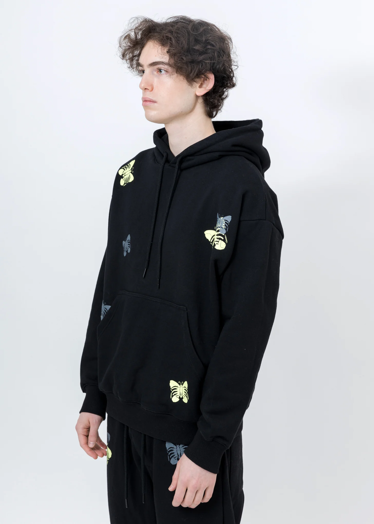 Black Butterfly Rib Cage Hoodie - Image 3