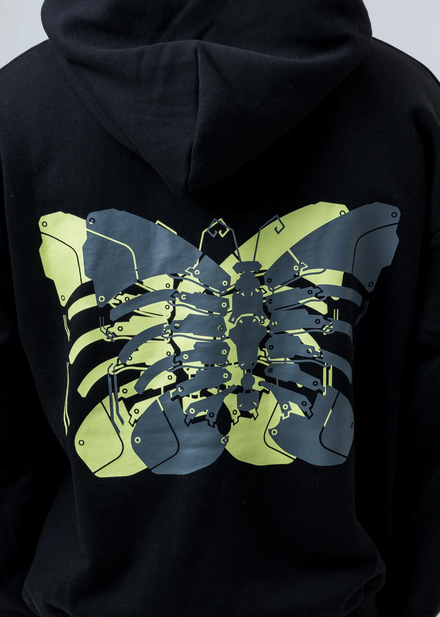 Black Butterfly Rib Cage Hoodie - Image 5