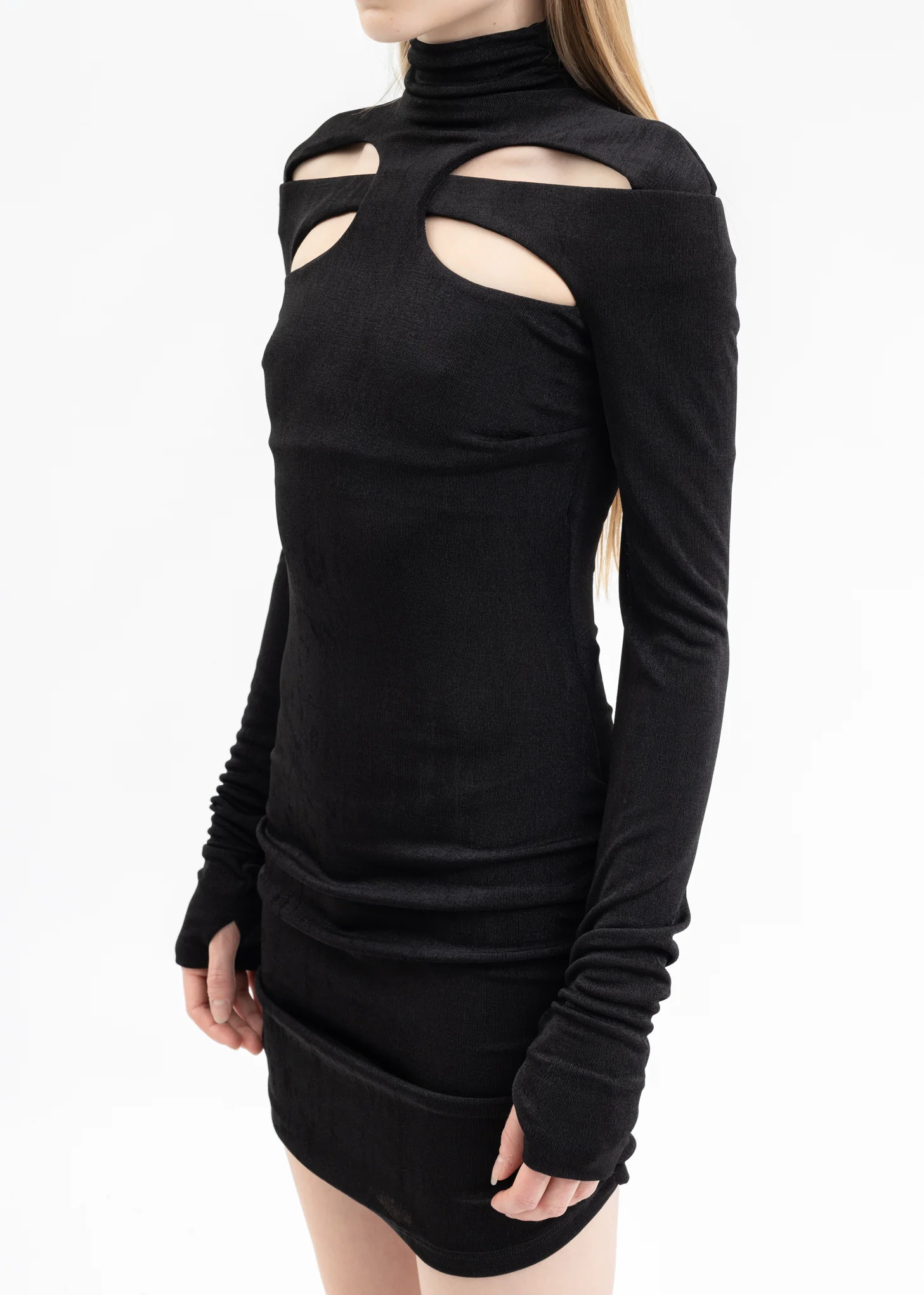 BLACK BUTTERFLY MINI DRESS - Image 5