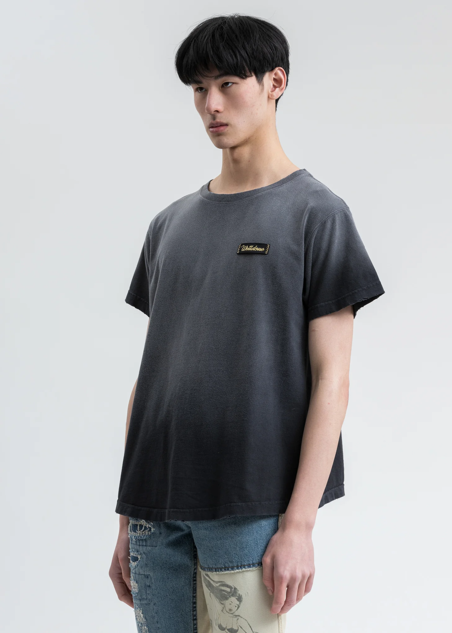 Black Butterfly Washed T-Shirt - Image 3
