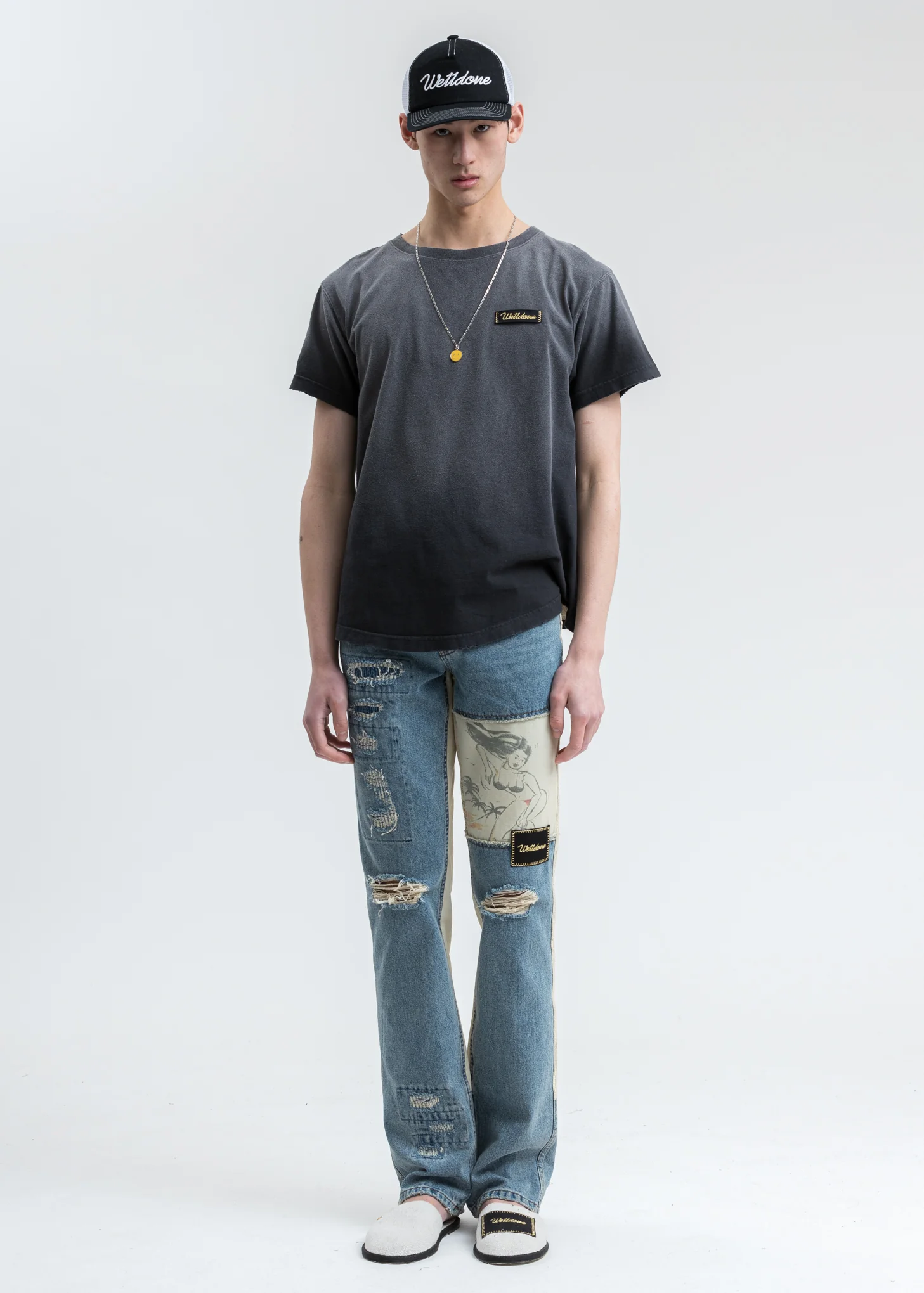 Black Butterfly Washed T-Shirt - Image 6