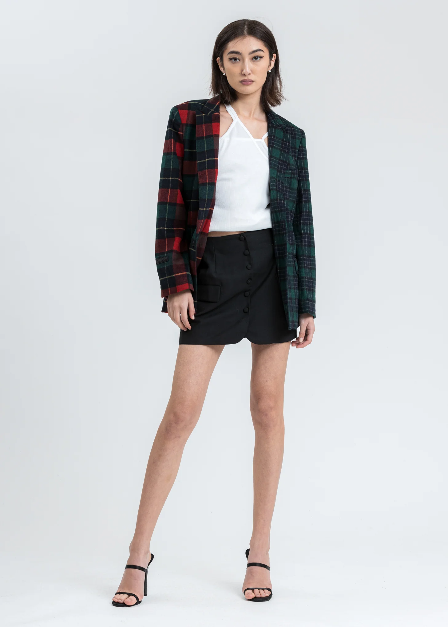 Black Button Pocket Skirt - Image 6