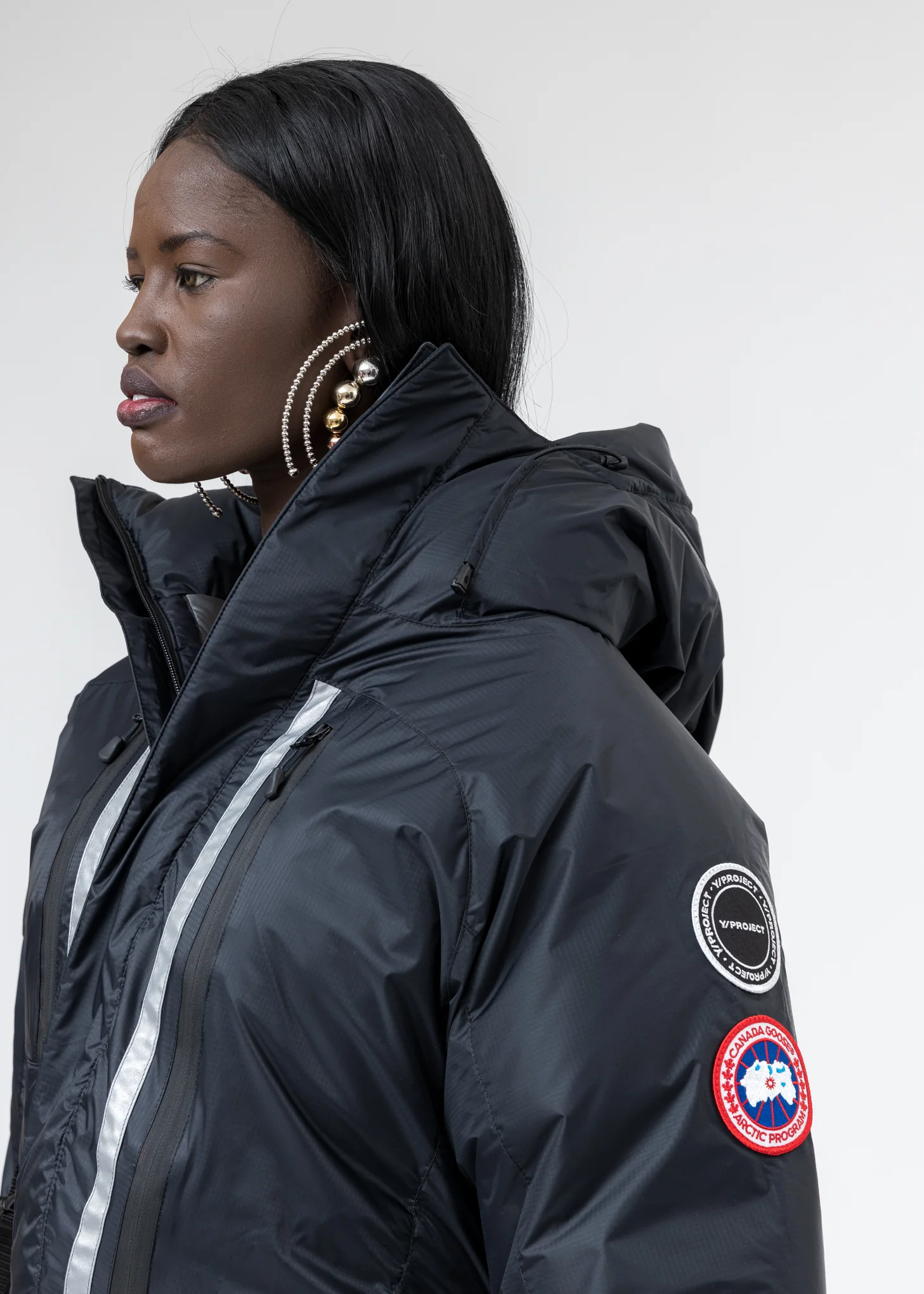 Black Canada Goose Edition Down Skreslet Jacket - Image 10