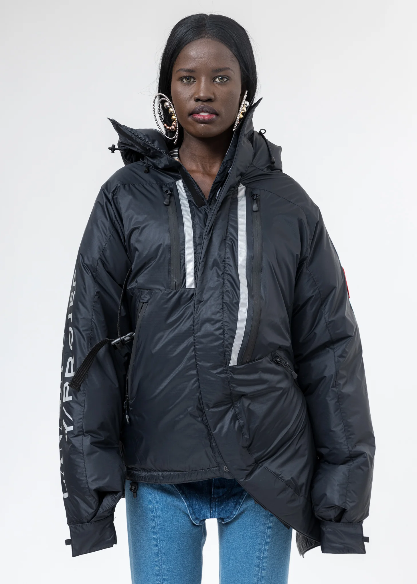 Black Canada Goose Edition Down Skreslet Jacket - Image 8