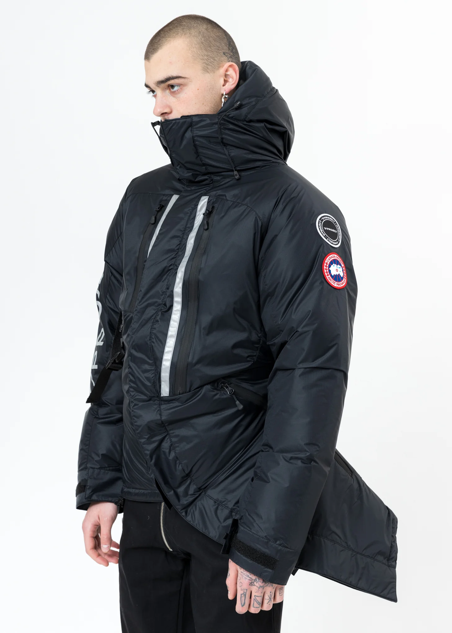 Black Canada Goose Edition Down Skreslet Jacket