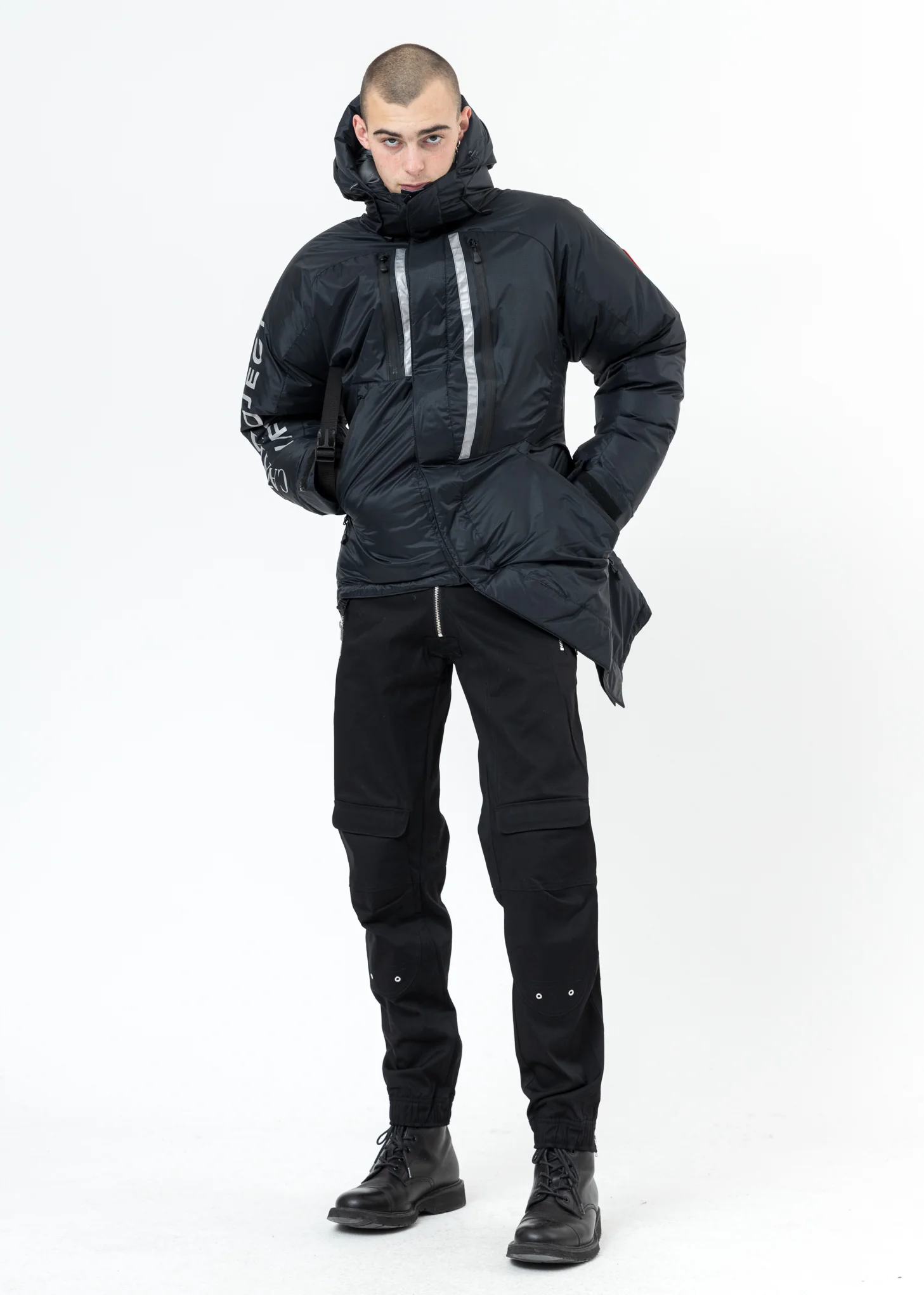 Black Canada Goose Edition Down Skreslet Jacket - Image 10