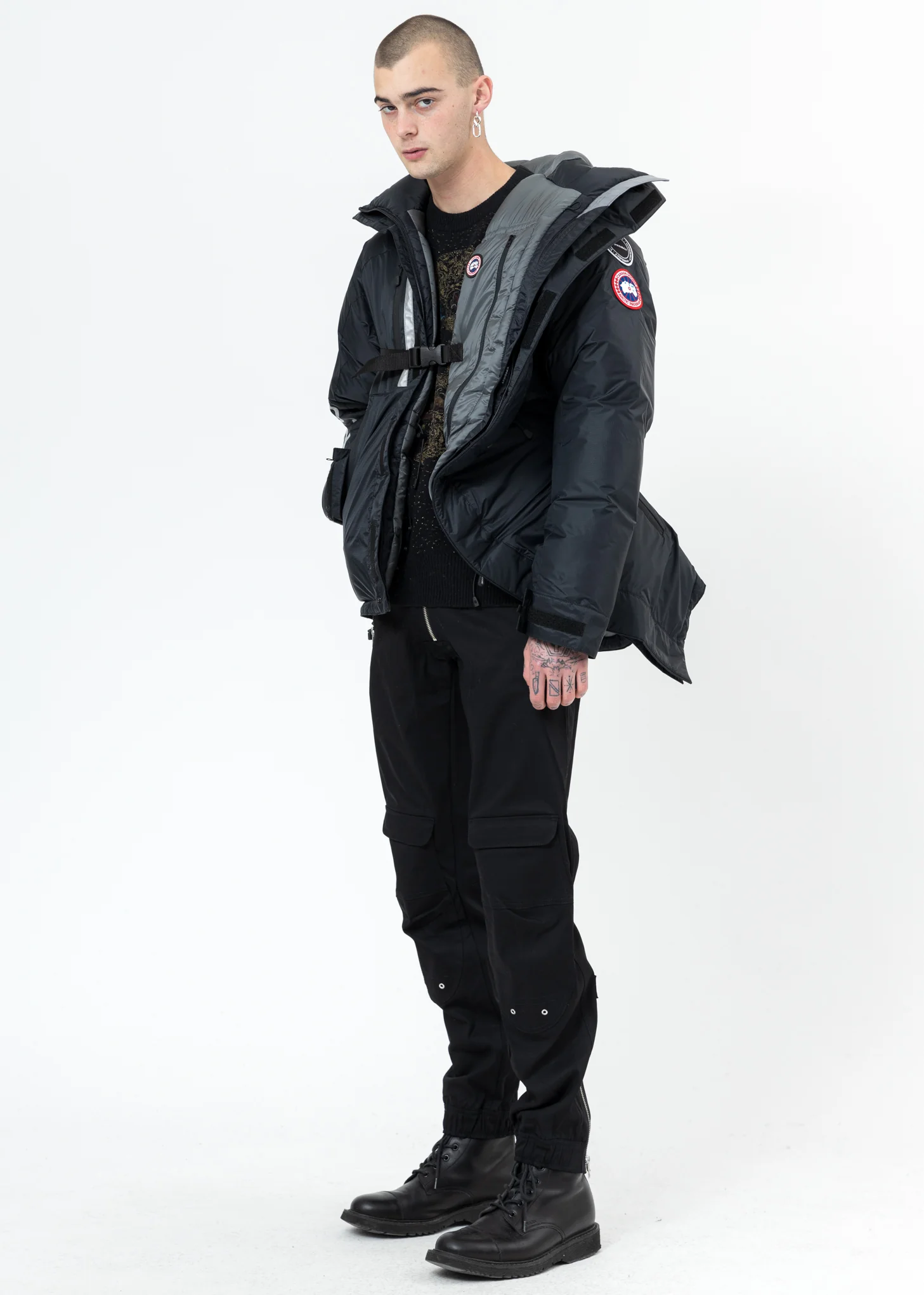 Black Canada Goose Edition Down Skreslet Jacket - Image 12
