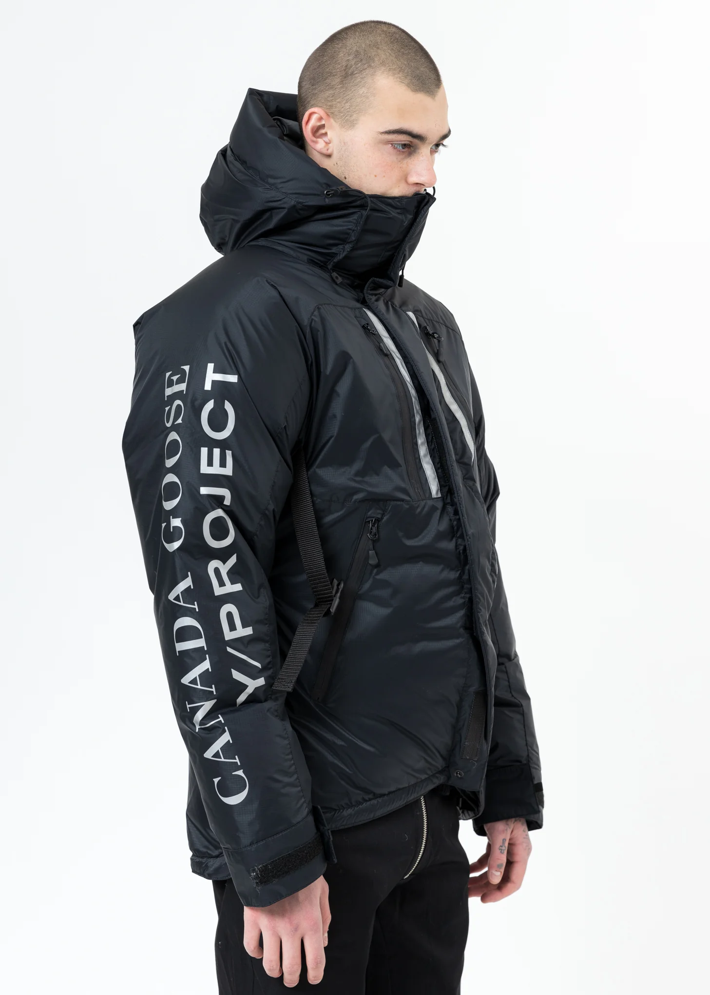 Black Canada Goose Edition Down Skreslet Jacket - Image 5