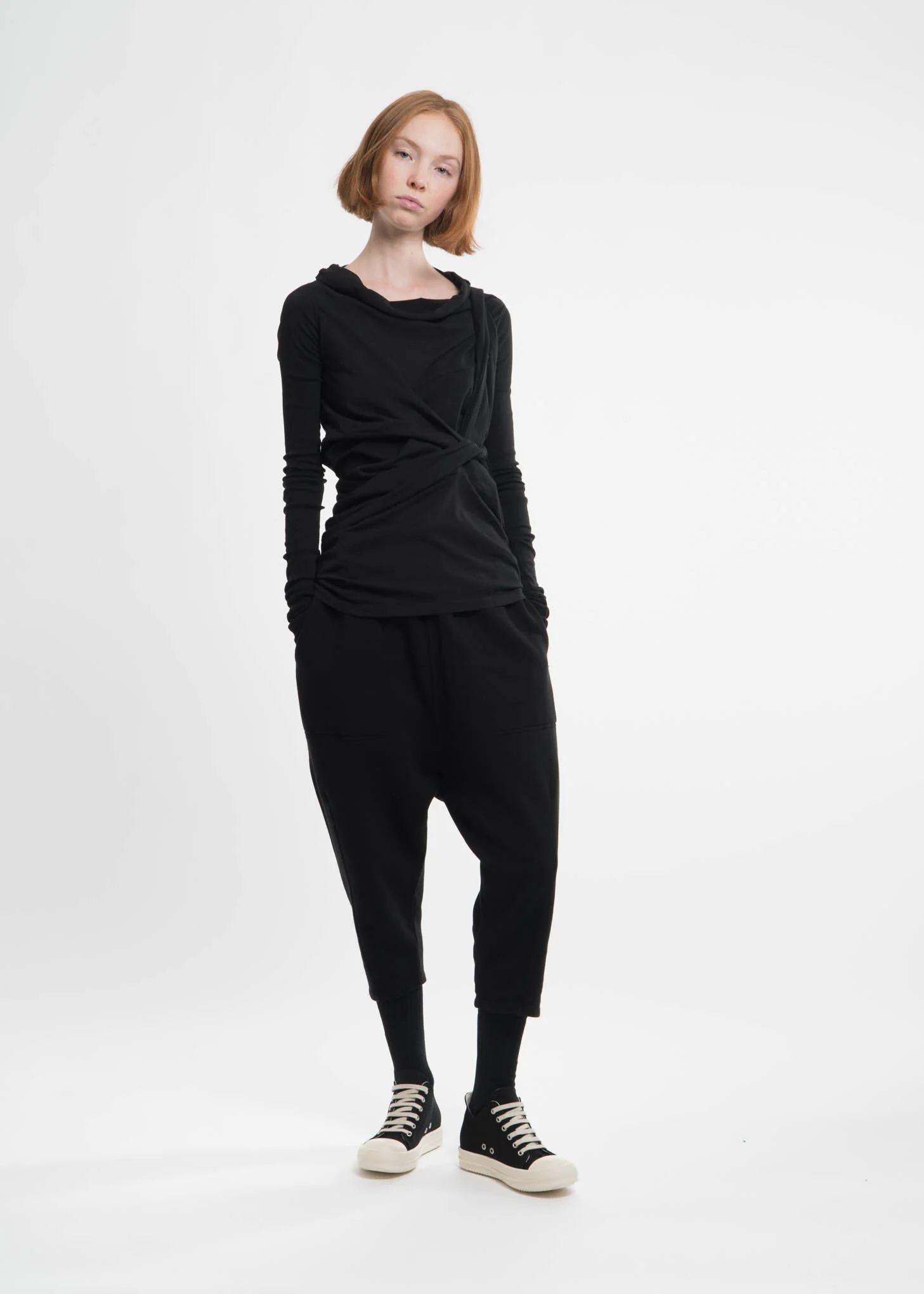 Black Canvas Cap Toe Sneaker - Image 6