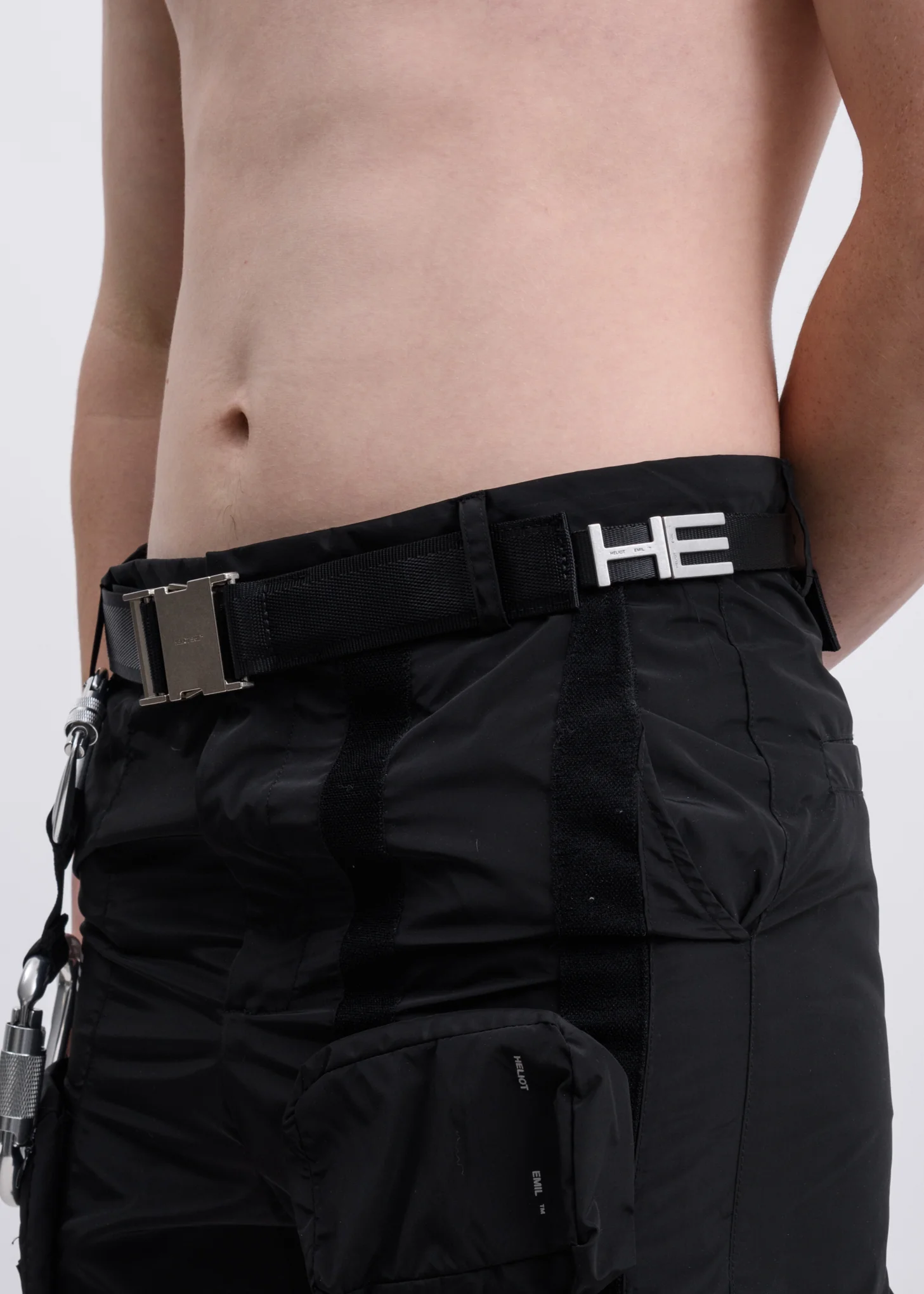Black Canvas Logo Belt - Image 3