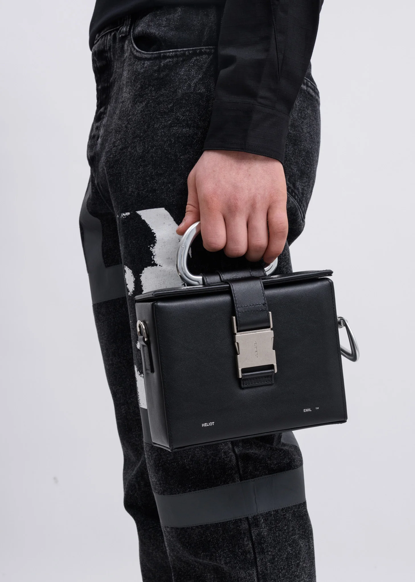 Black Carabiner Box Bag