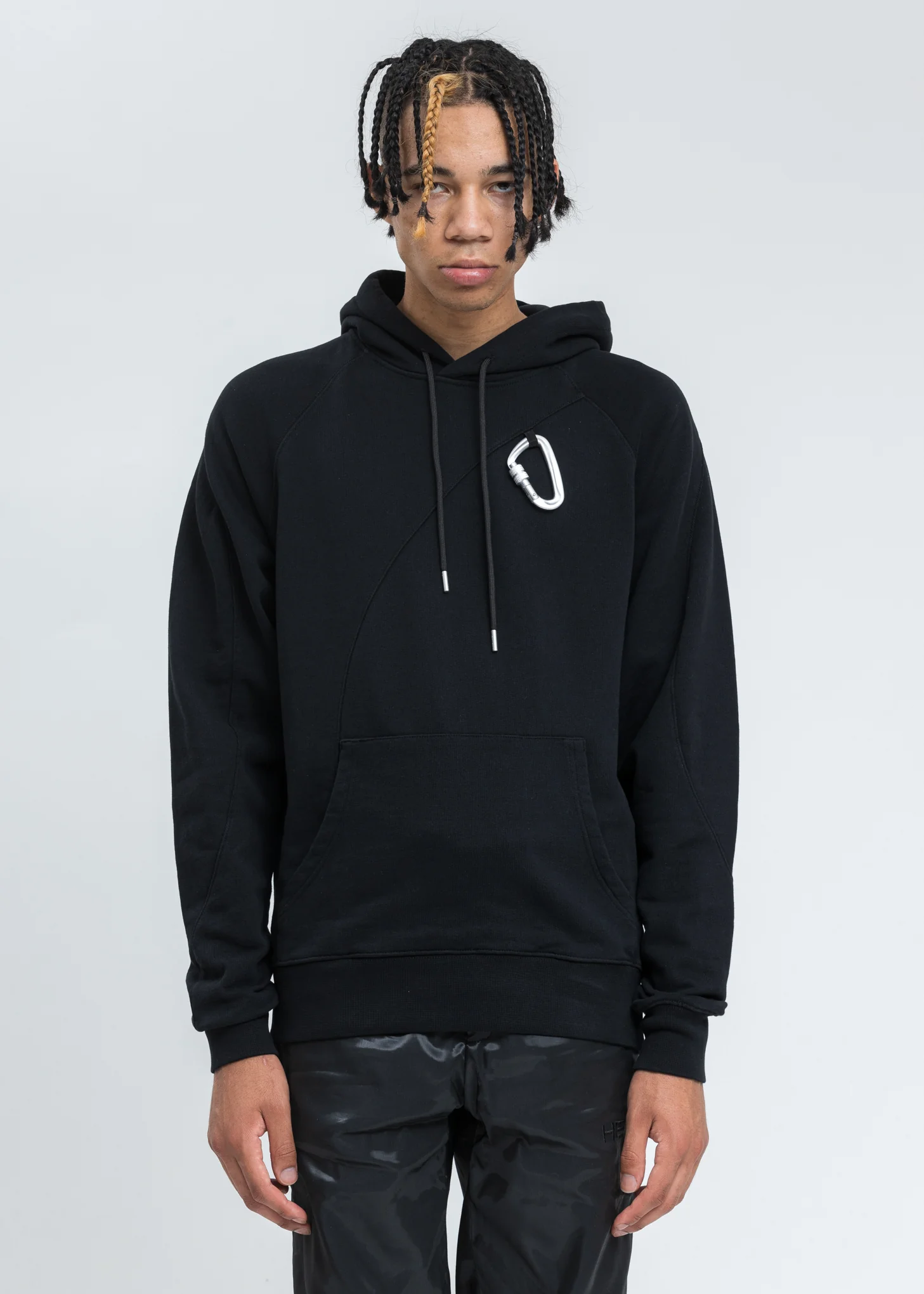 Black Carabiner Hoddie