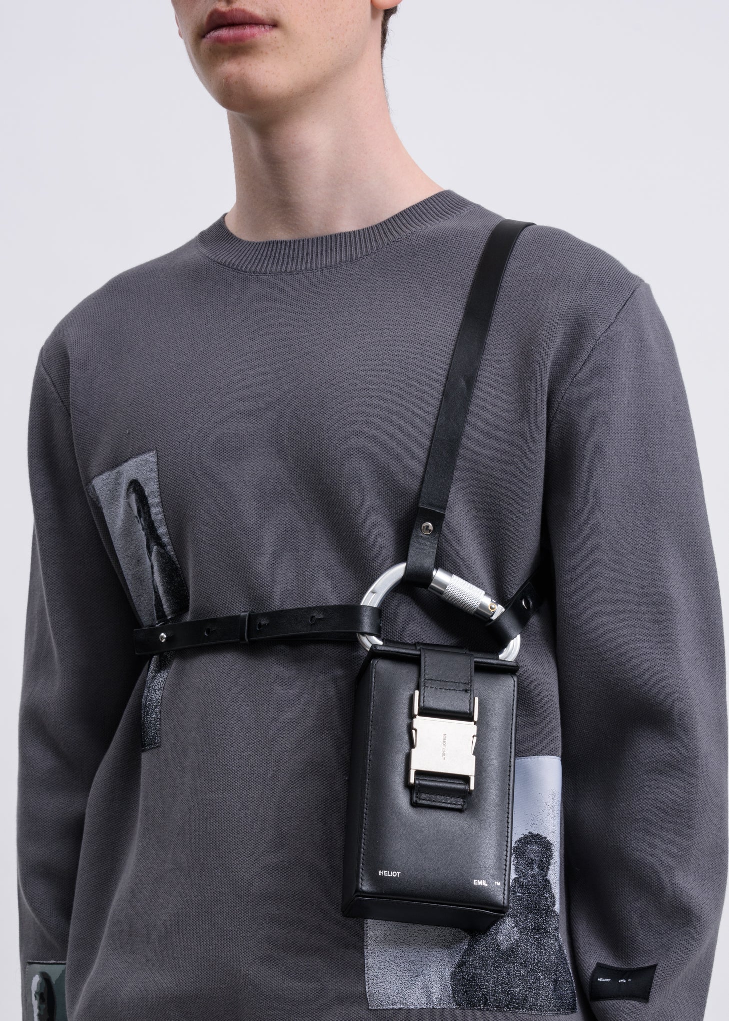 Black Carabiner Phone Sling - Image 2