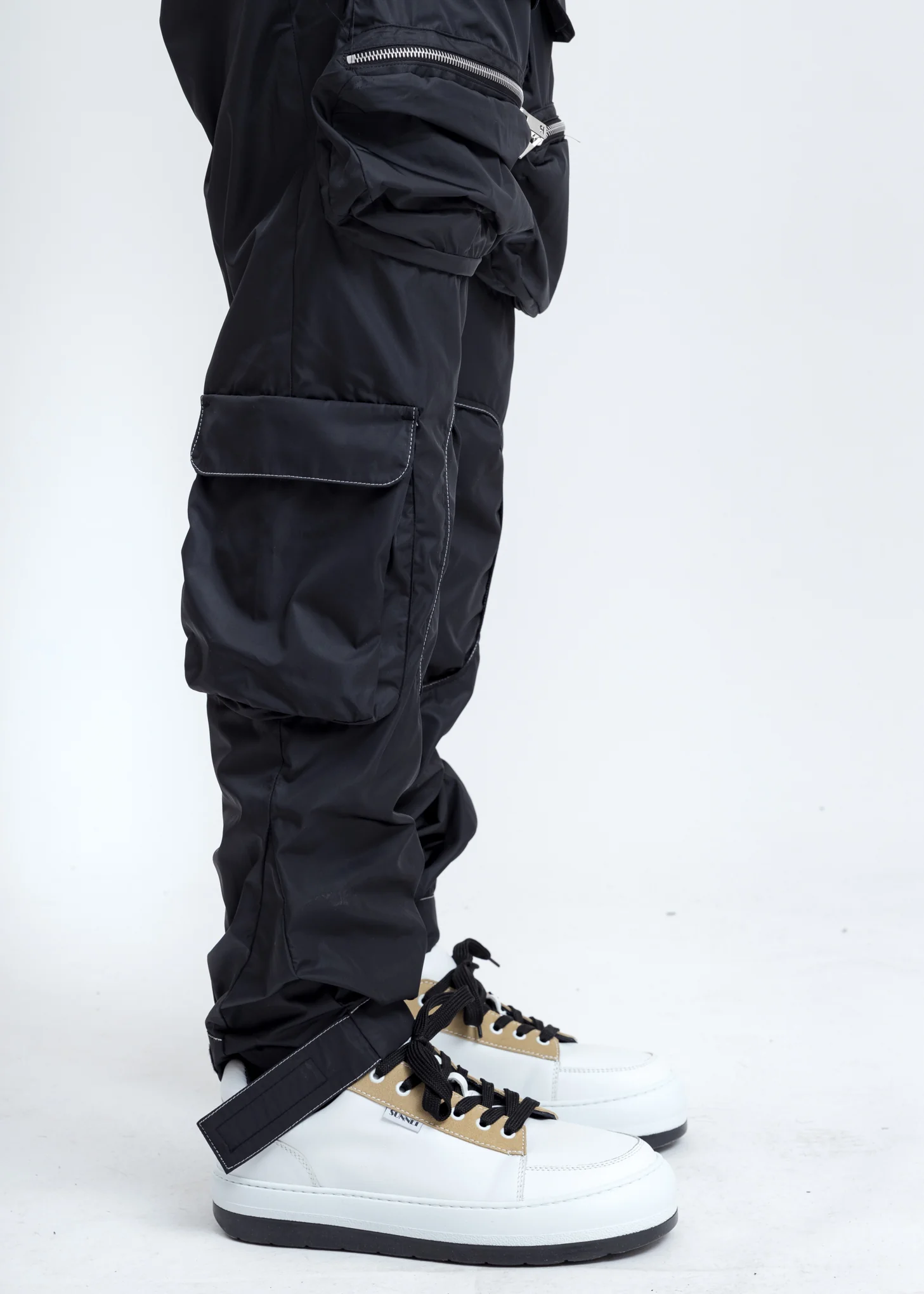 Black Cargo Pants - Image 5