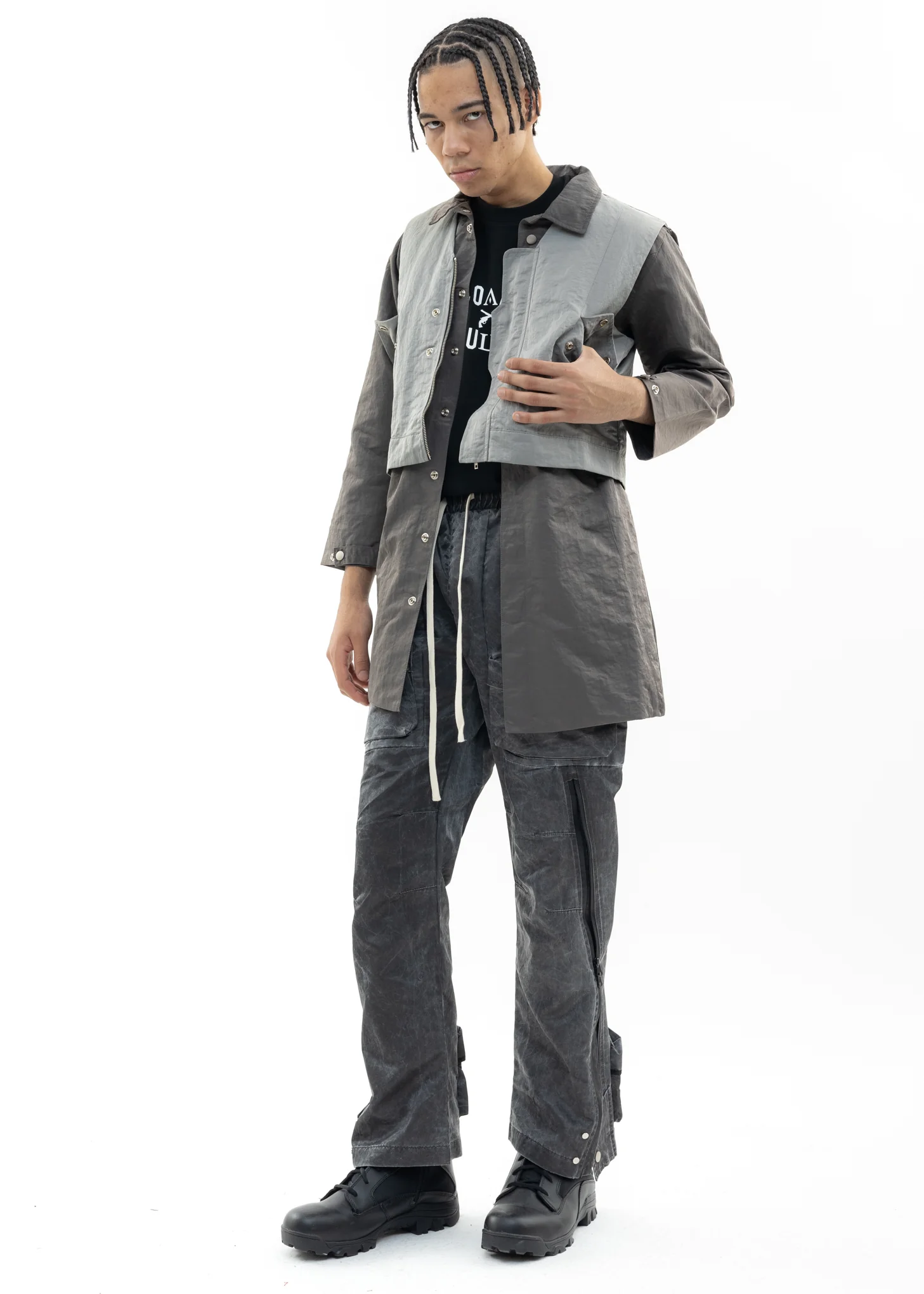 Black Cargo Pants - Image 10