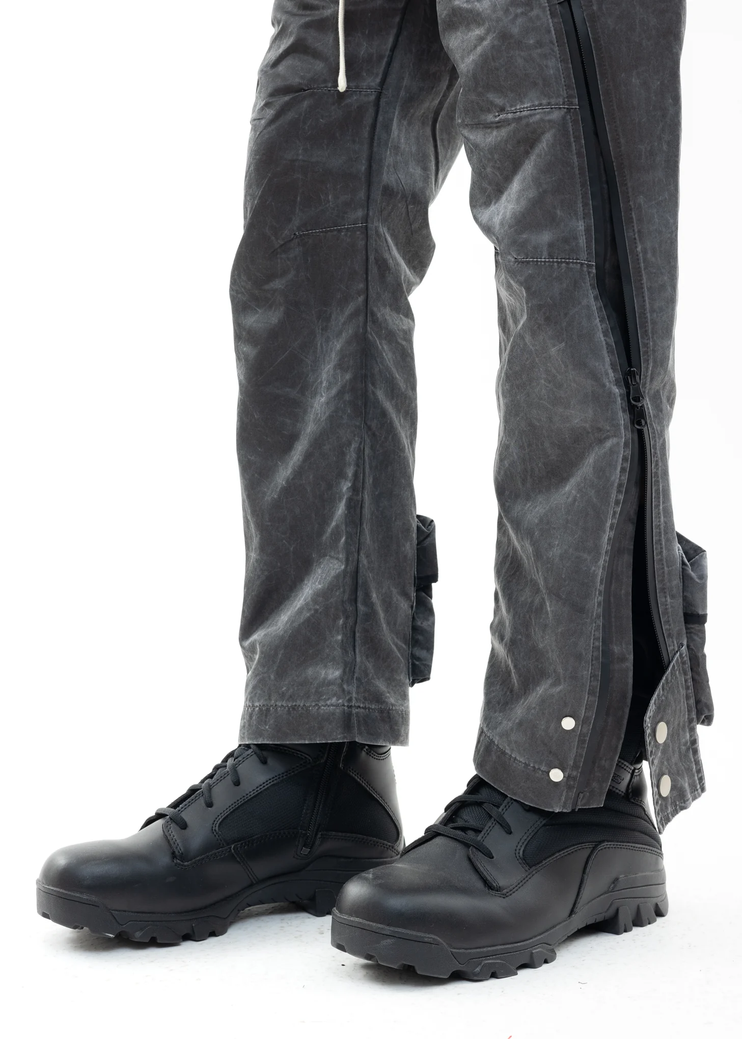 Black Cargo Pants - Image 2