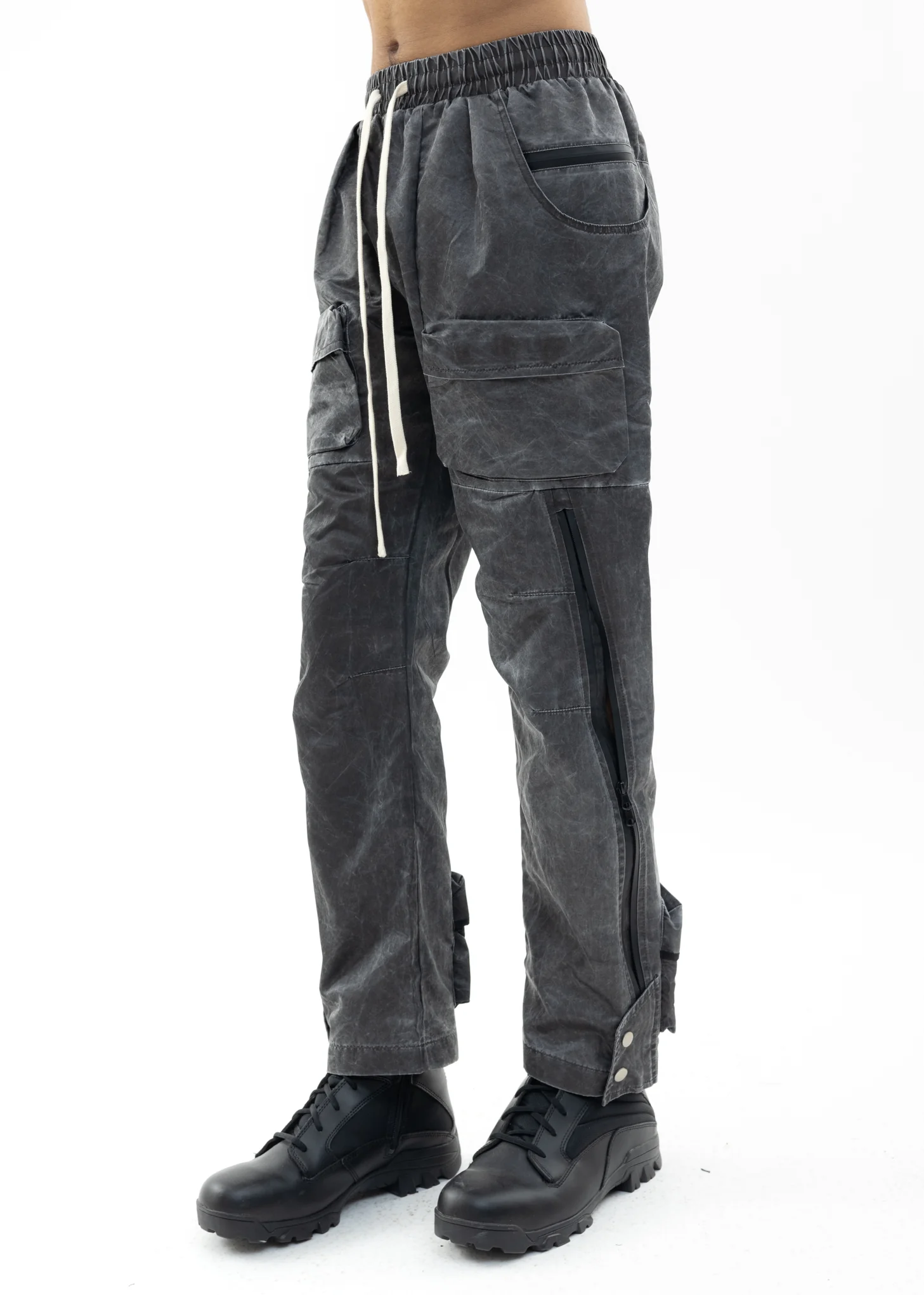 Black Cargo Pants - Image 4