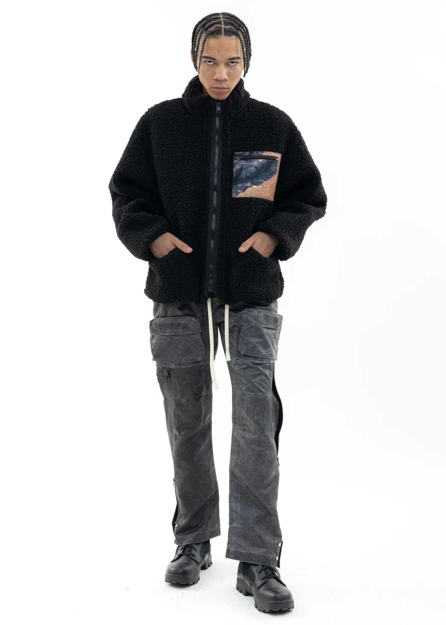 Black Cargo Pants - Image 9