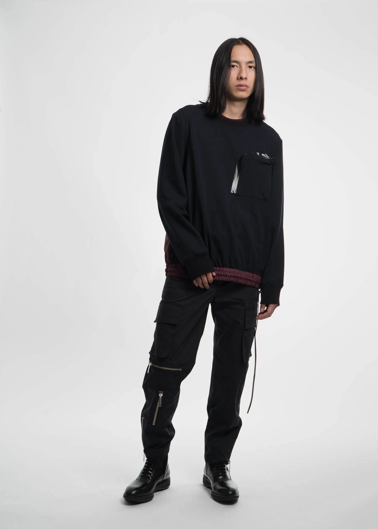 Black Cassady Crew w/ Bungee Detail - Image 6