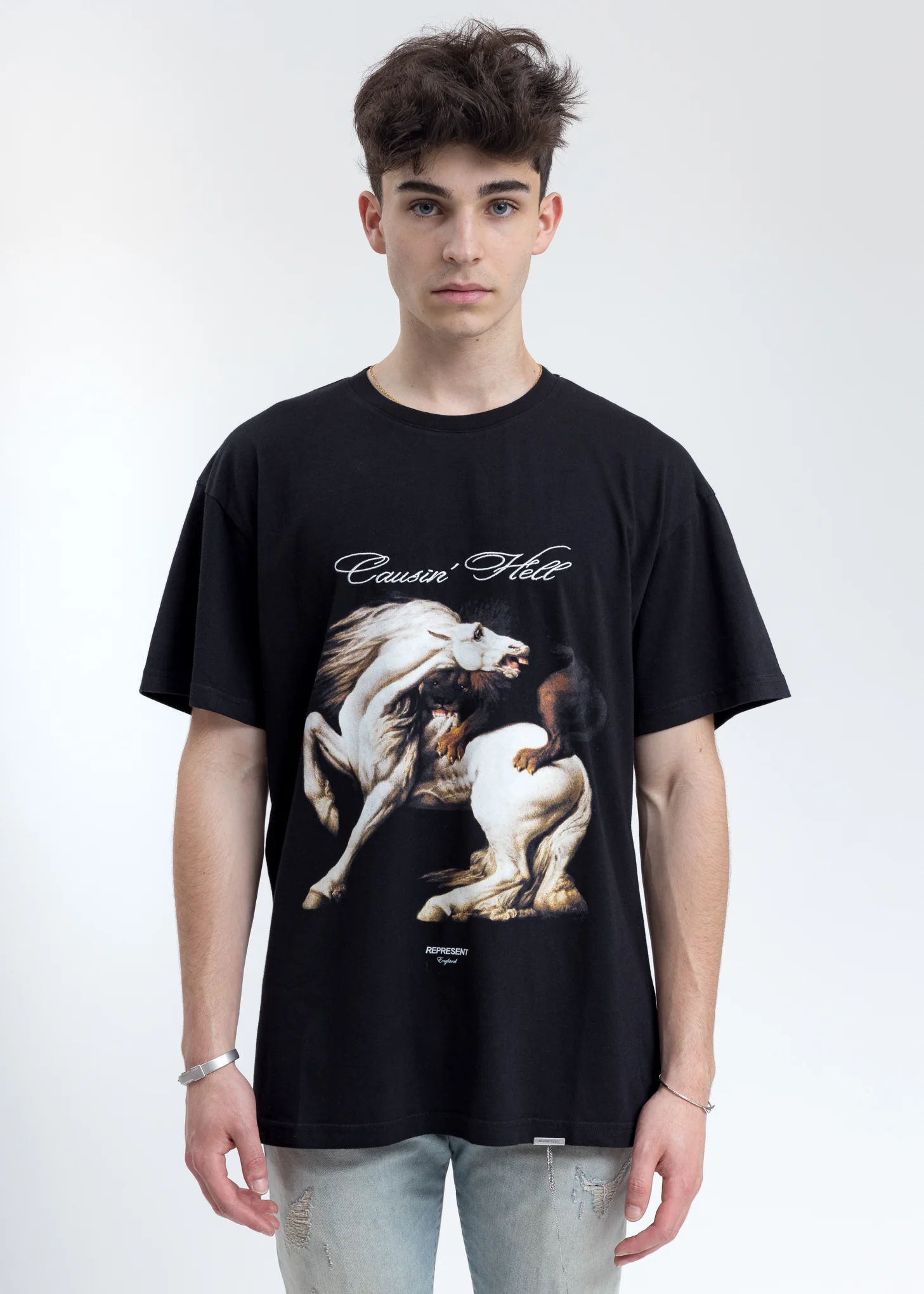 Black Causin Hell T-Shirt
